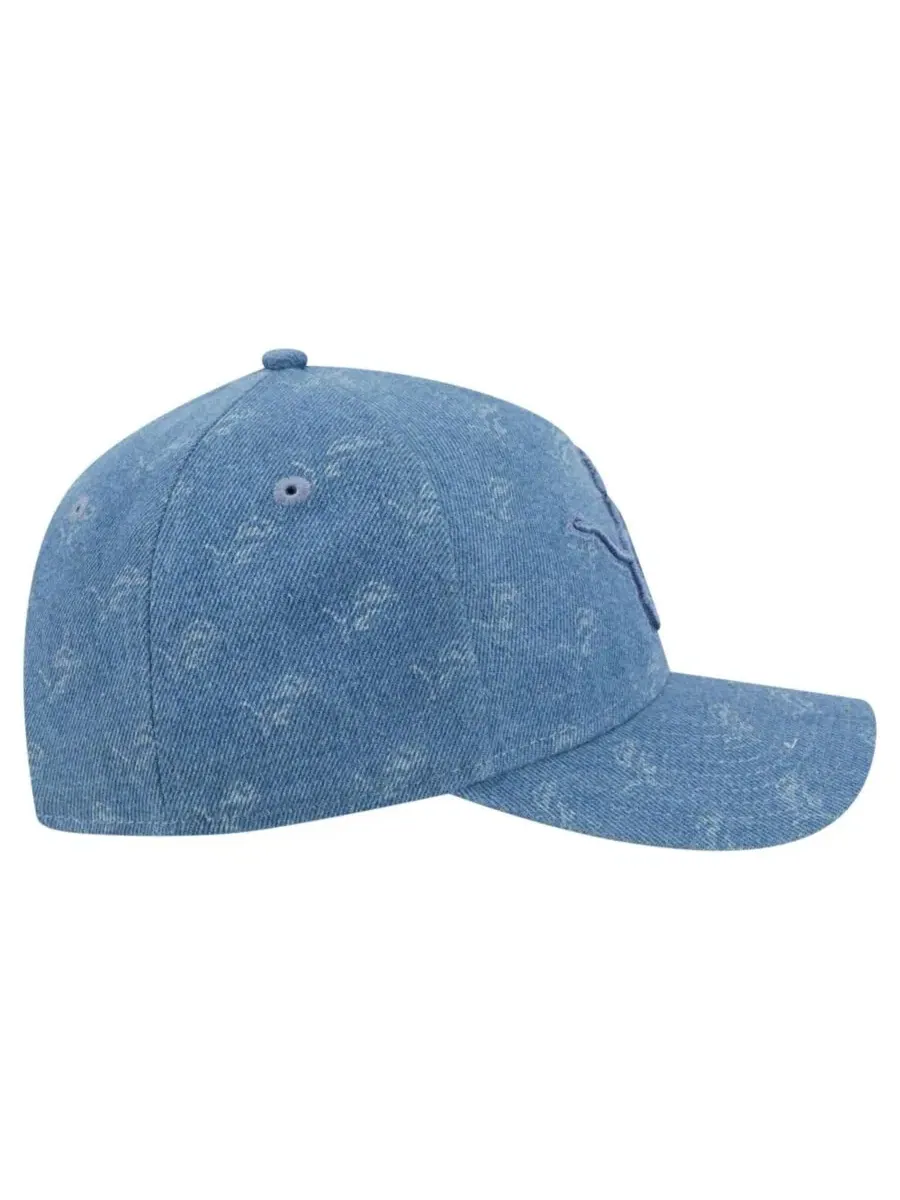 Кепка New Era A-Frame 9FORTY, джинсовая, с вышивкой Detroit Lions — изображение 7 из 7, джинсовый синий
