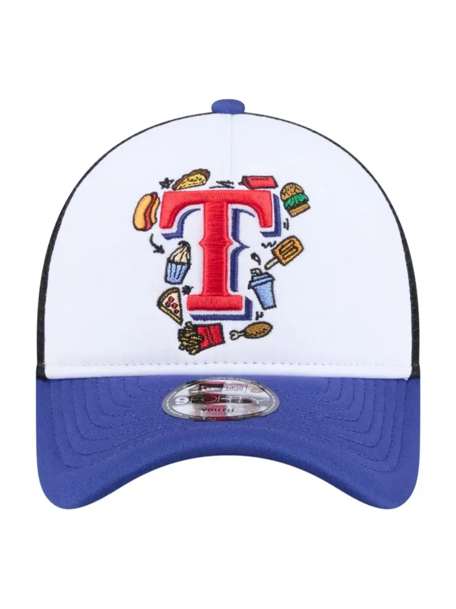 Кепка-тракер New Era Food A-Frame 9FORTY Trucker Adjustable Hat — изображение 2 из 7, белый