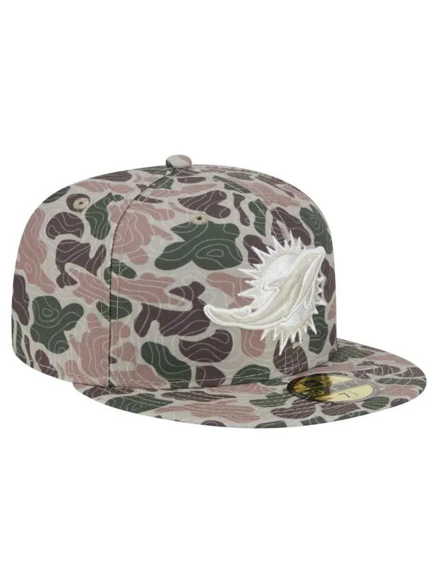 New Era Мужская камуфляжная кепка Miami Dolphins Geo 59FIFTY — изображение 4 из 5