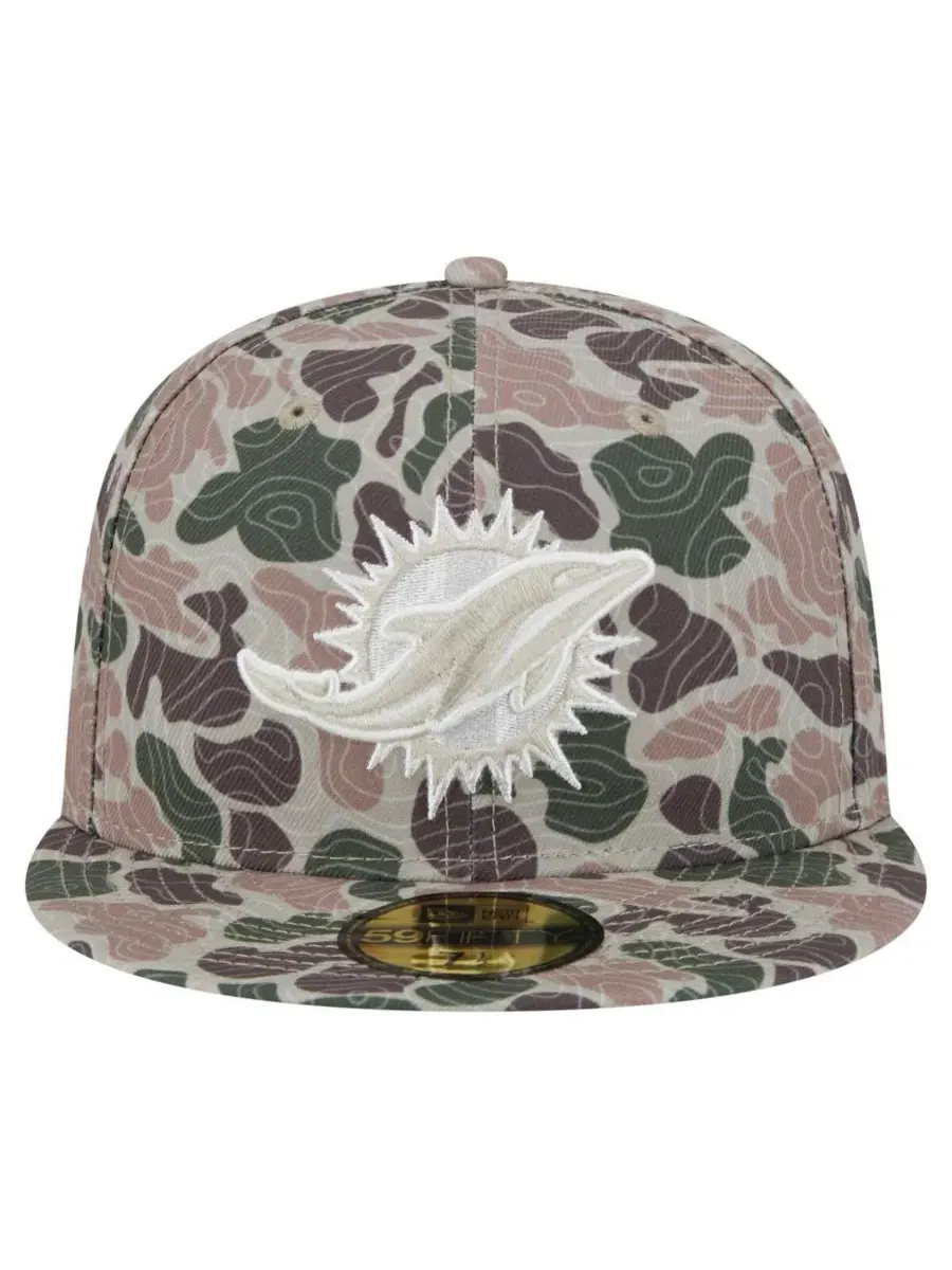 New Era Мужская камуфляжная кепка Miami Dolphins Geo 59FIFTY — изображение 5 из 5