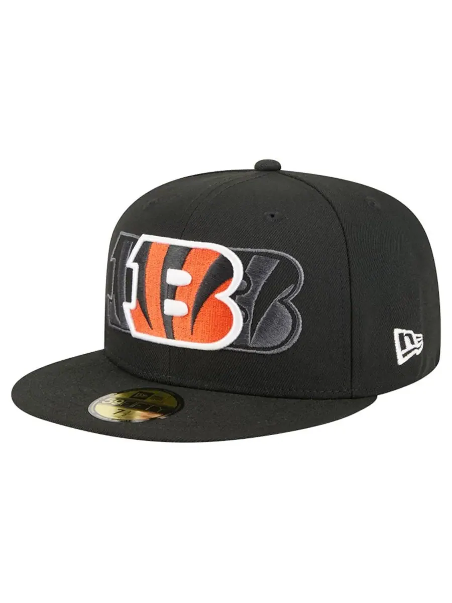 New Era Мужская черная бейсболка Cincinnati Bengals Tri-Hit 59FIFTY — изображение 1 из 5, черный