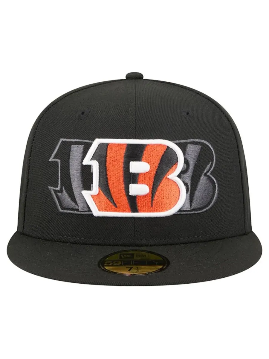 New Era Мужская черная бейсболка Cincinnati Bengals Tri-Hit 59FIFTY — изображение 3 из 5, черный