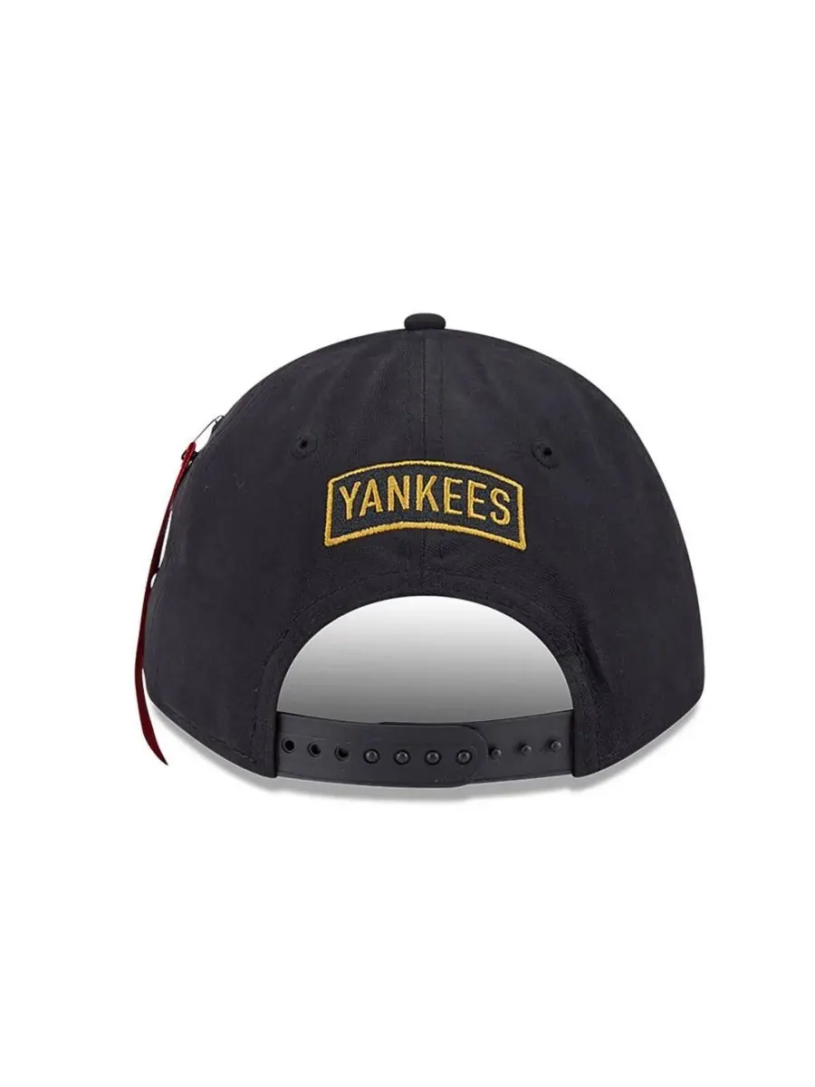 New Era Мужская черная регулируемая бейсболка New York Yankees A-Frame 9FORTY — изображение 3 из 4, черный