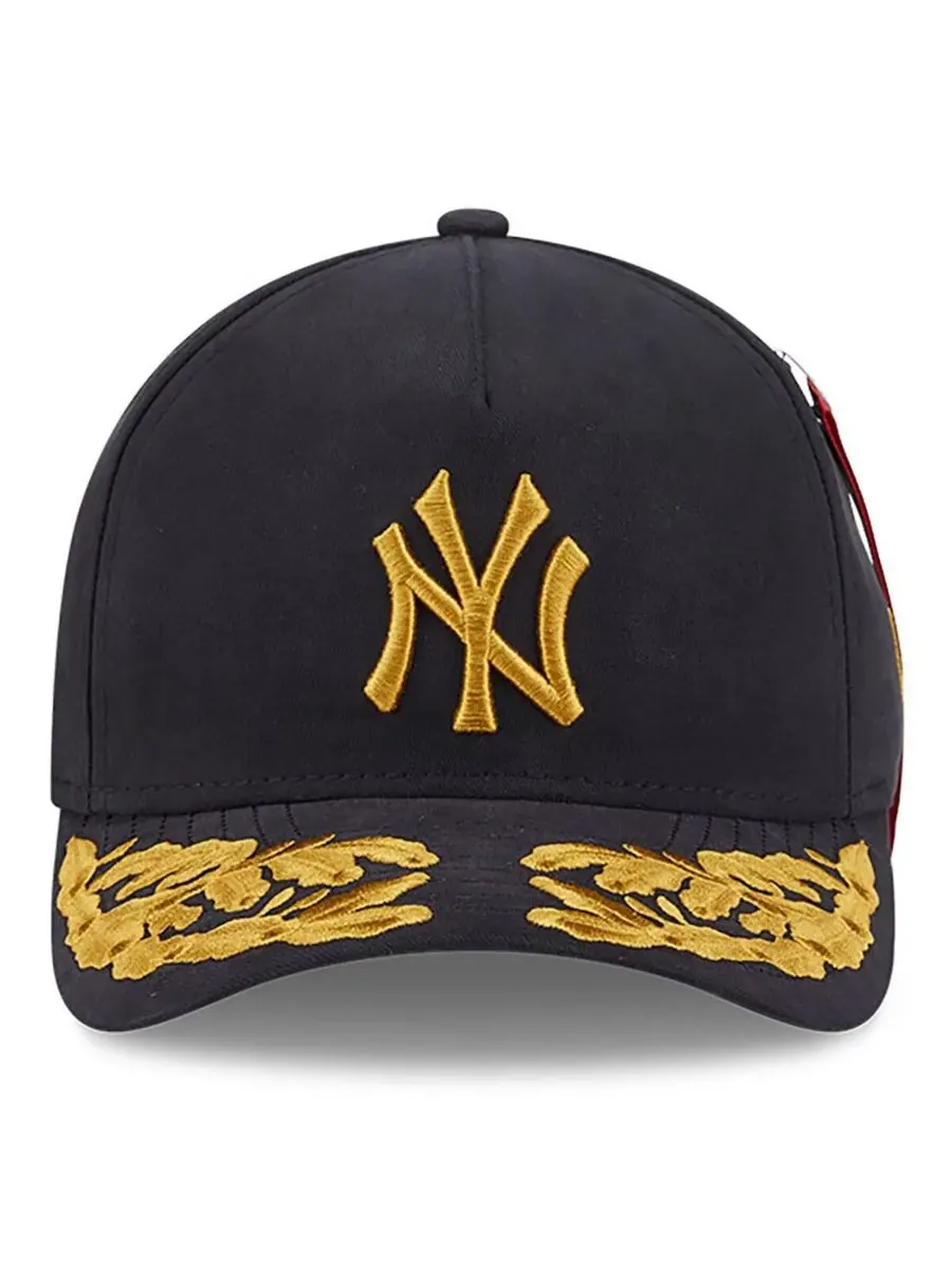 New Era Мужская черная регулируемая бейсболка New York Yankees A-Frame 9FORTY — изображение 4 из 4, черный