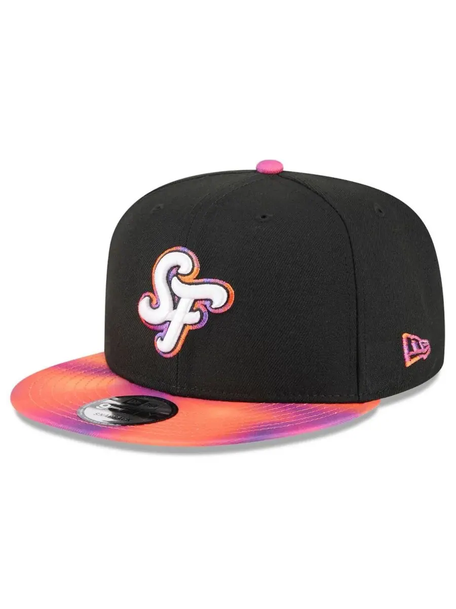 New Era Мужская черно-оранжевая кепка-снепбек San Francisco Giants 2025 City Connect 9FIFTY — изображение 1 из 5