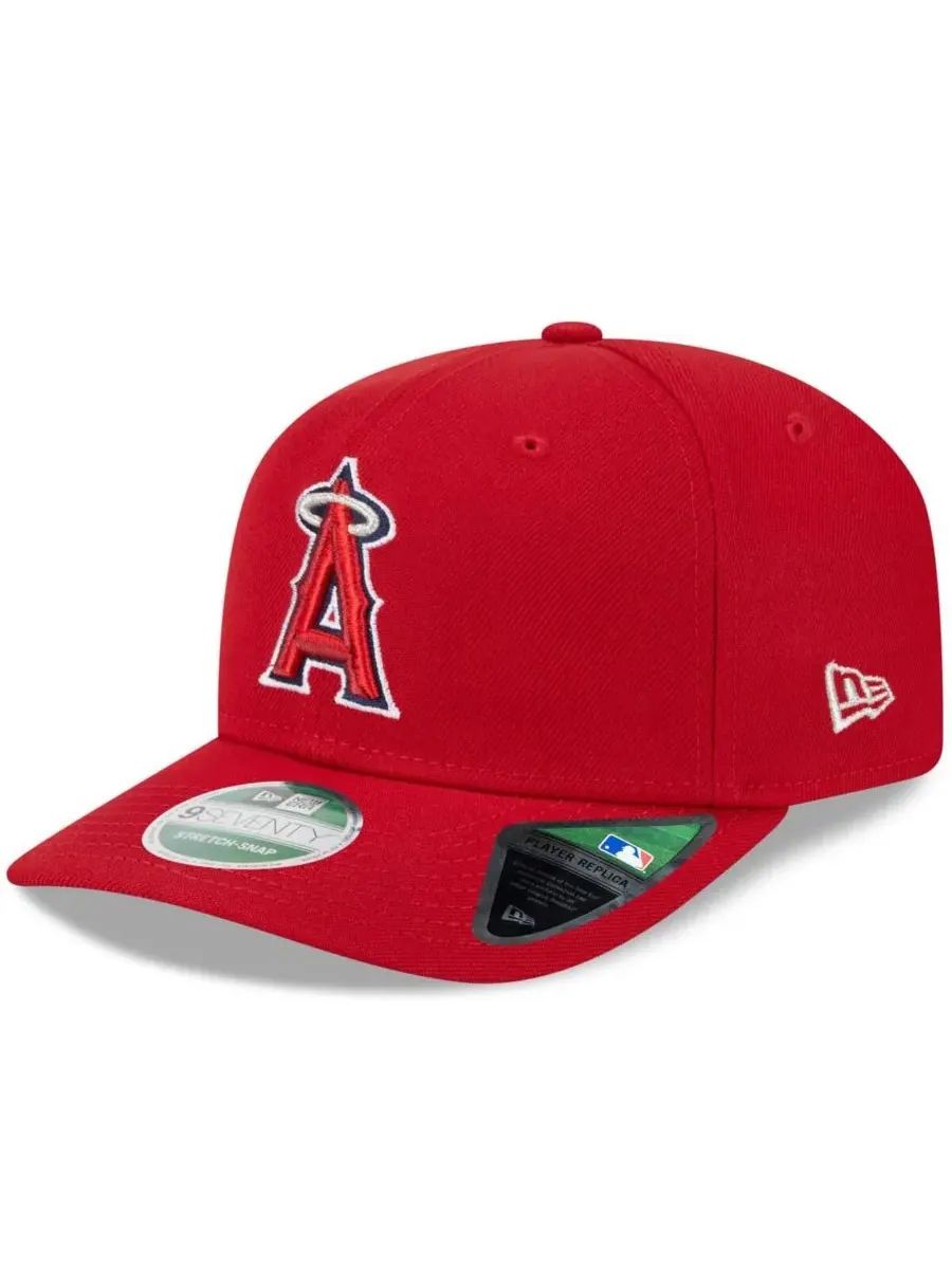 New Era Мужская красная кепка Los Angeles Angels Player Replica 9SEVENTY с регулируемым размером — изображение 1 из 5