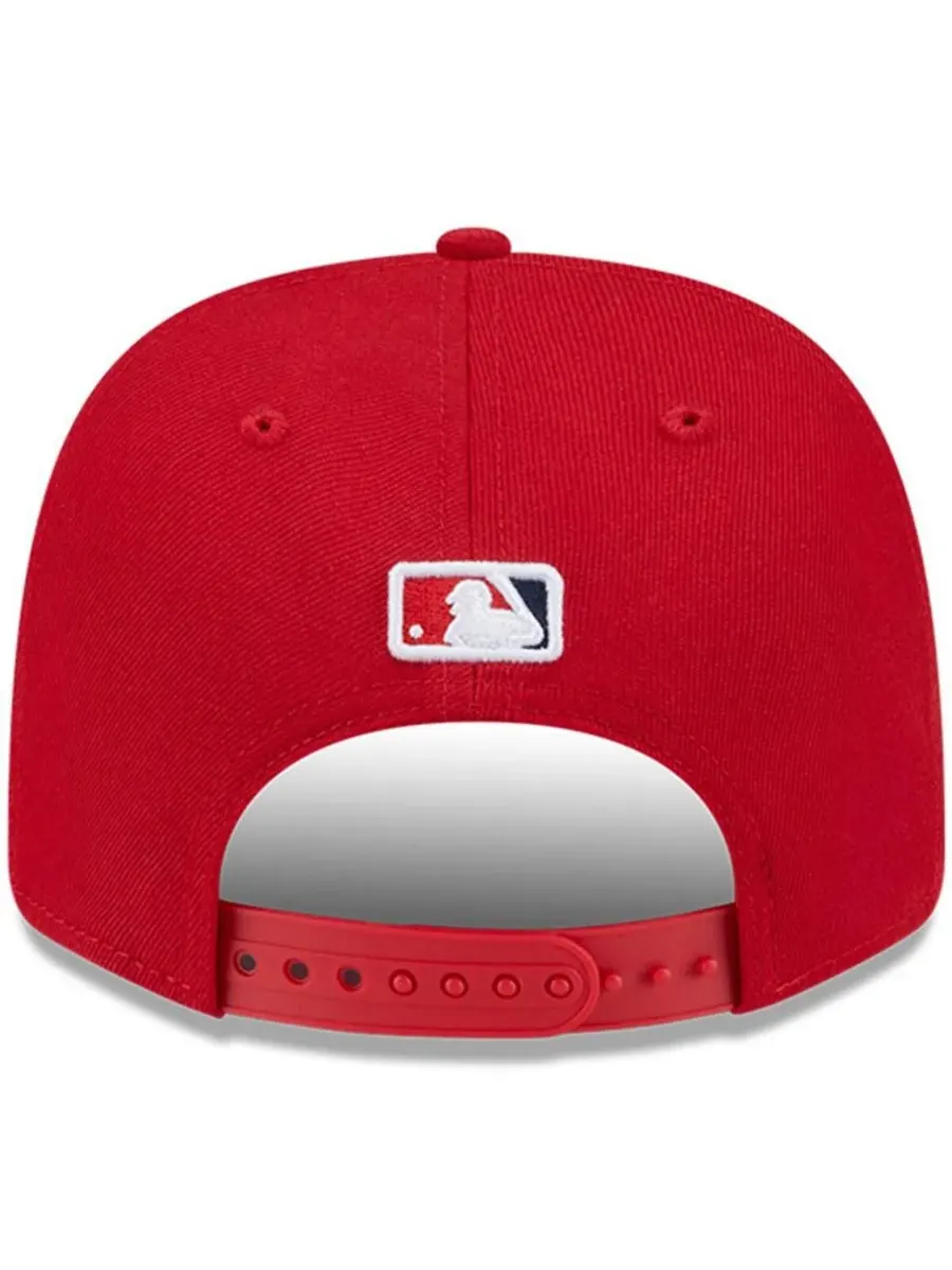 New Era Мужская красная кепка Los Angeles Angels Player Replica 9SEVENTY с регулируемым размером — изображение 3 из 5