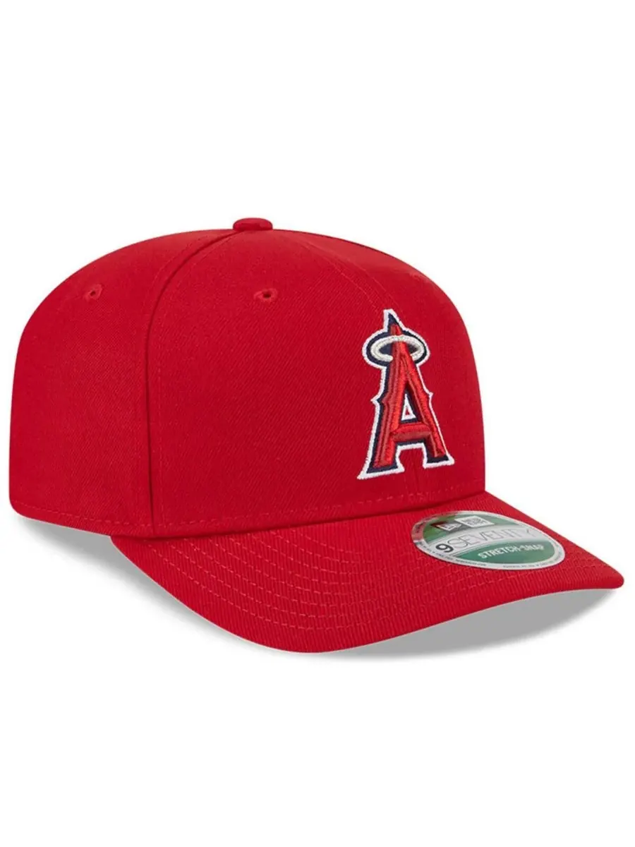 New Era Мужская красная кепка Los Angeles Angels Player Replica 9SEVENTY с регулируемым размером — изображение 4 из 5