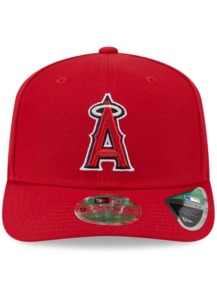 New Era Мужская красная кепка Los Angeles Angels Player Replica 9SEVENTY с регулируемым размером — изображение 5 из 5