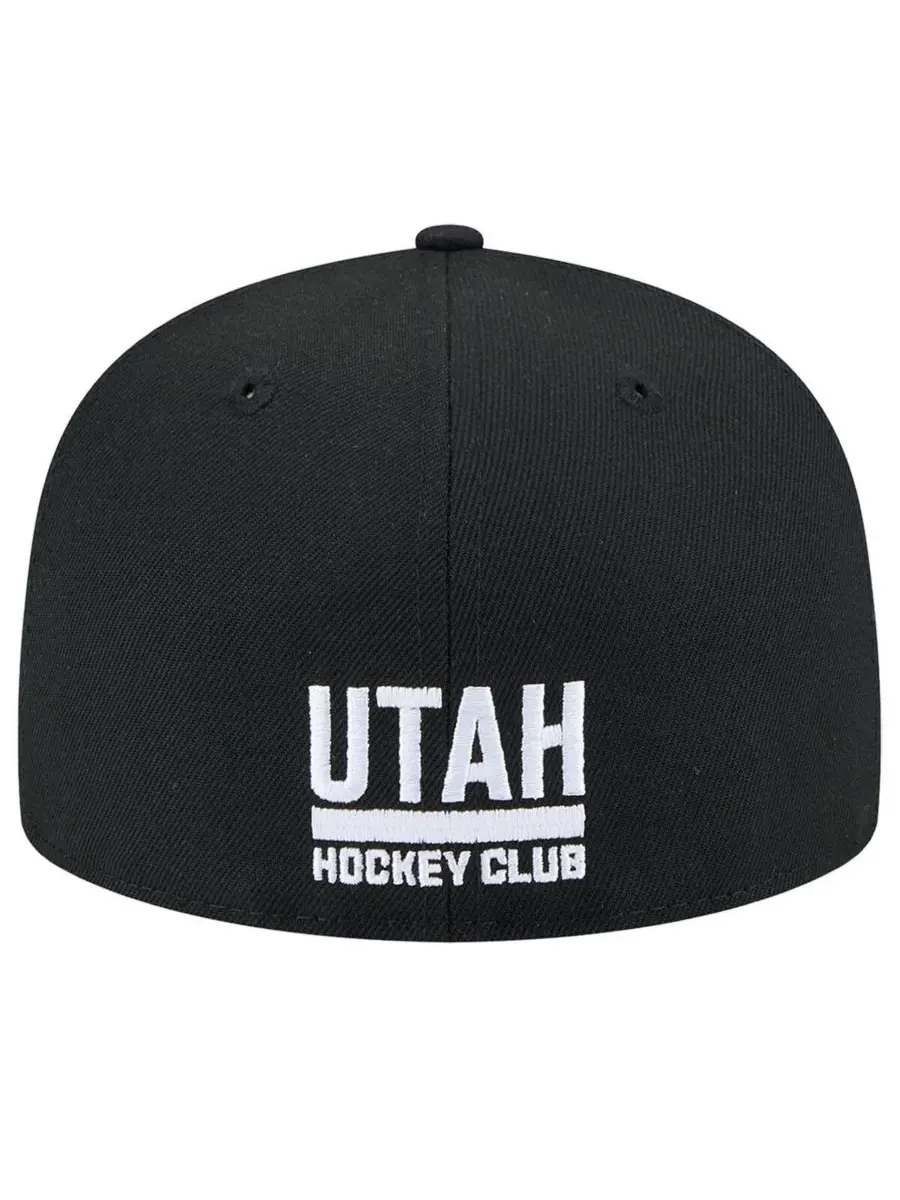New Era Мужская черная бейсболка Utah Hockey Club State Shape 1st Season 59FIFTY Fitted Hat — изображение 3 из 5, черный