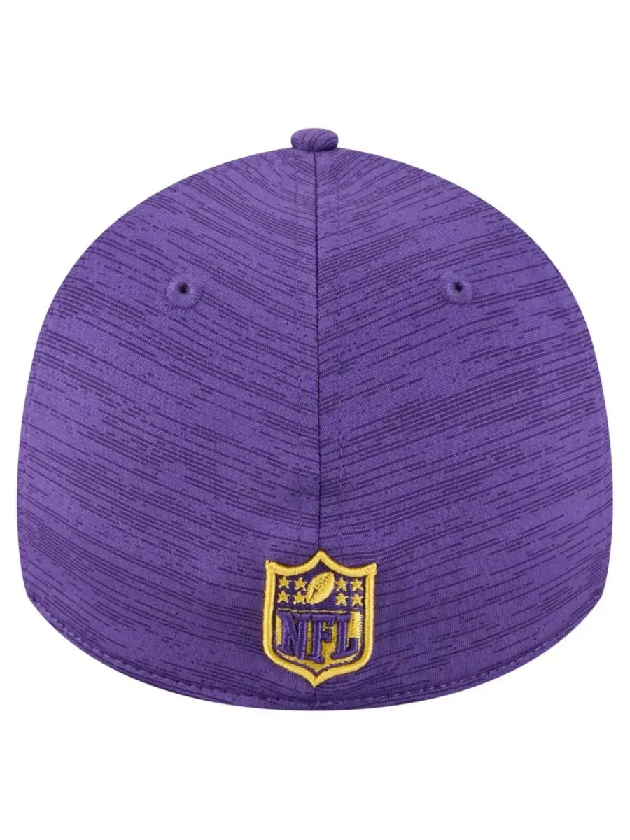 New Era Мужская фиолетовая кепка Minnesota Vikings Stripes 39THIRTY Flex — изображение 4 из 4, фиолетовый