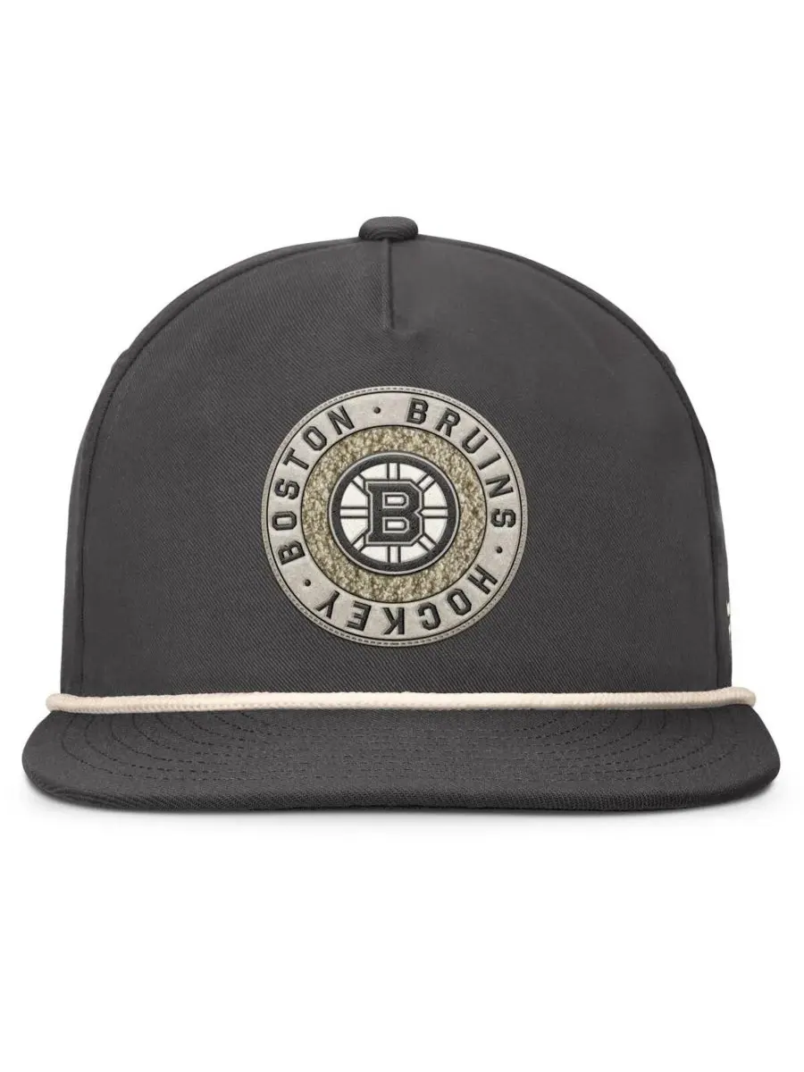 Fanatics Мужская бейсболка Boston Bruins Closer с регулируемой высотой — изображение 2 из 4, темно-серый