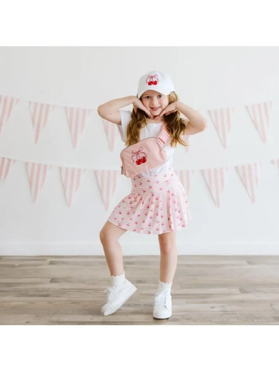Бейсбольная кепка для девочек Cherry Coquette Patch Sweet Wink — изображение 2 из 4, белый
