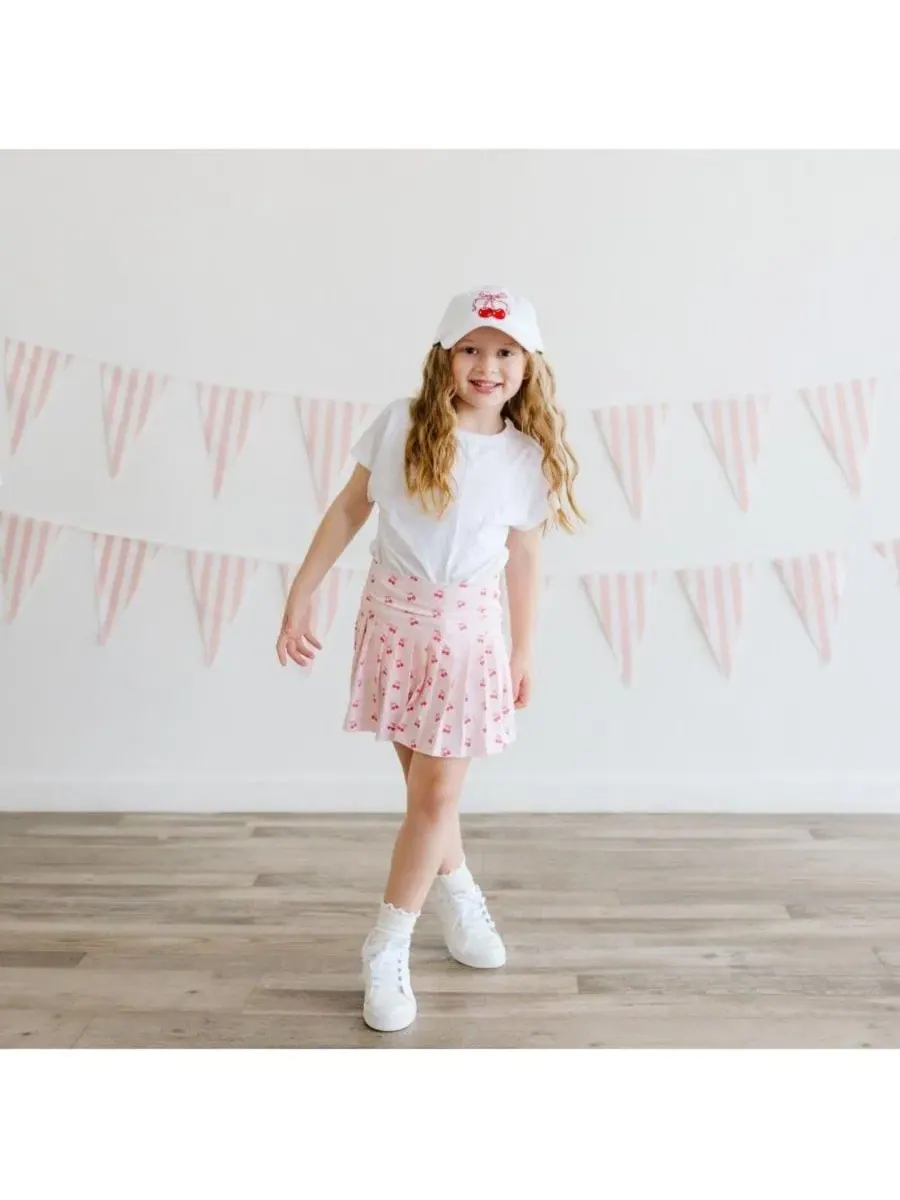 Бейсбольная кепка для девочек Cherry Coquette Patch Sweet Wink — изображение 3 из 4, белый