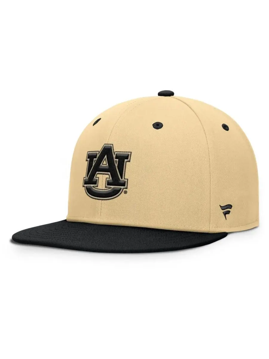 Fanatics Мужская золотисто-черная бейсболка Auburn Tigers Balance Fitted Hat — изображение 1 из 4, хаки черный