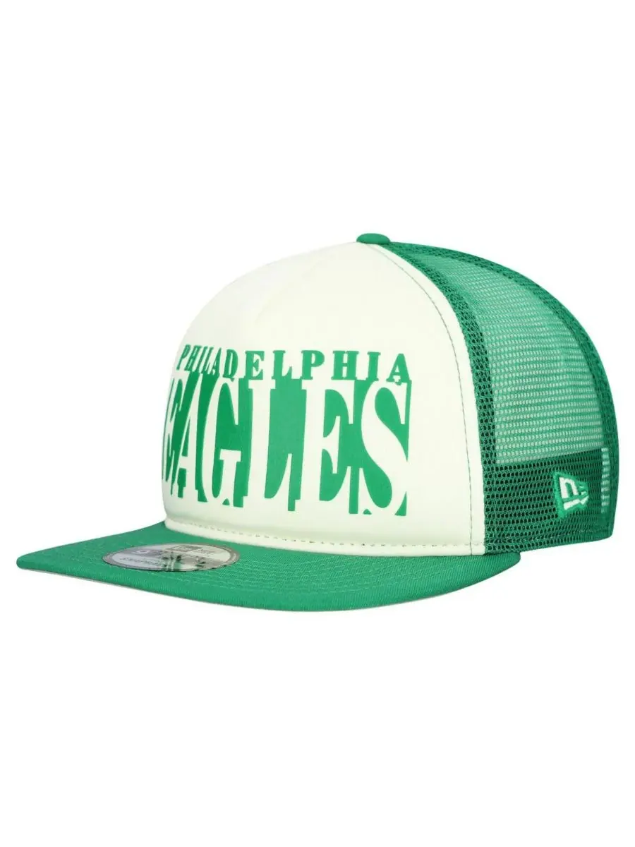 New Era Мужская кепка Philadelphia Eagles в стиле ретро с вырезом в форме буквы А и логотипом A — изображение 3 из 4