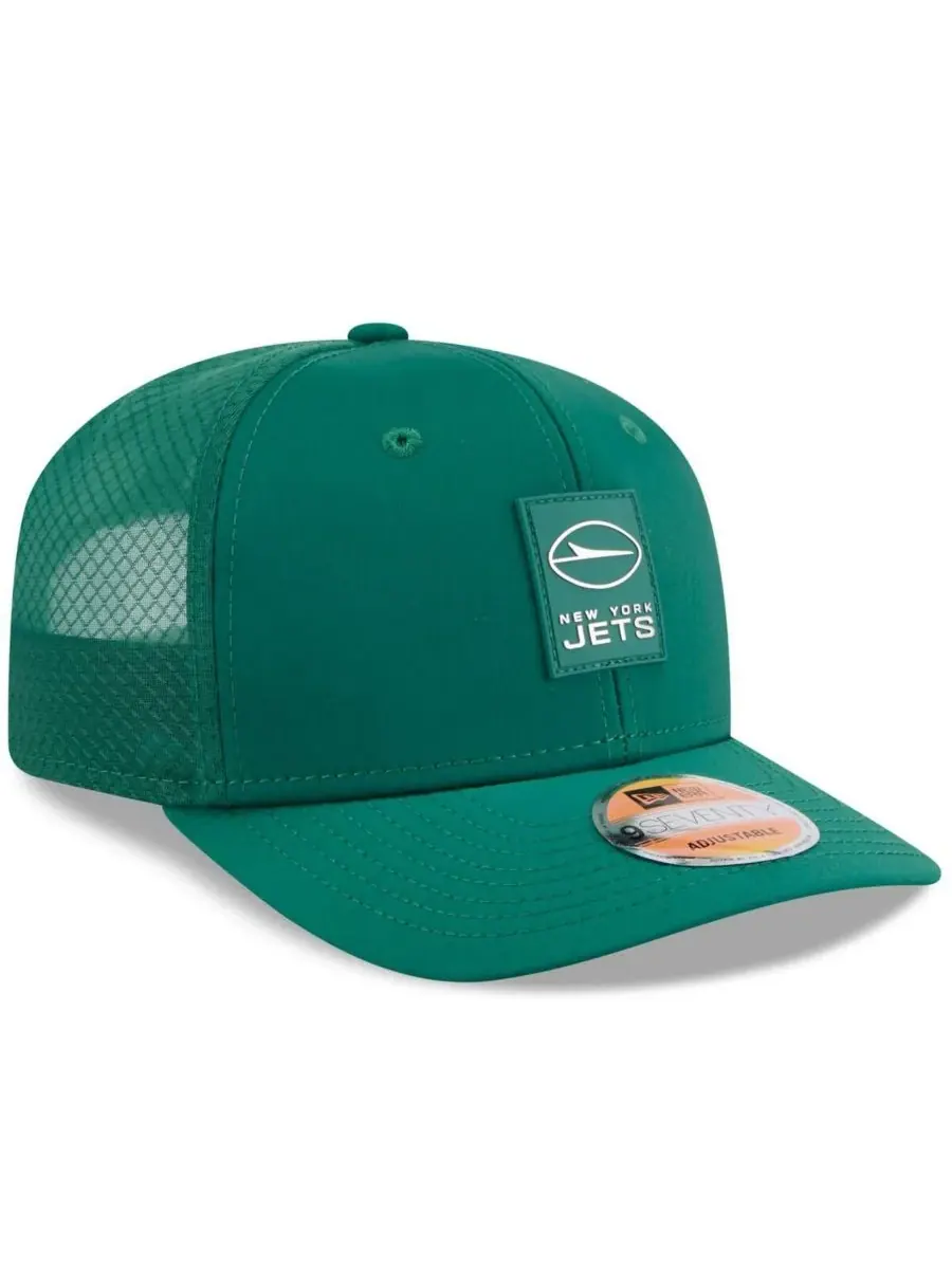 New Era Мужская зеленая регулируемая кепка-тракер New York Jets 2025 Sideline 9SEVENTY — изображение 4 из 5, зеленый
