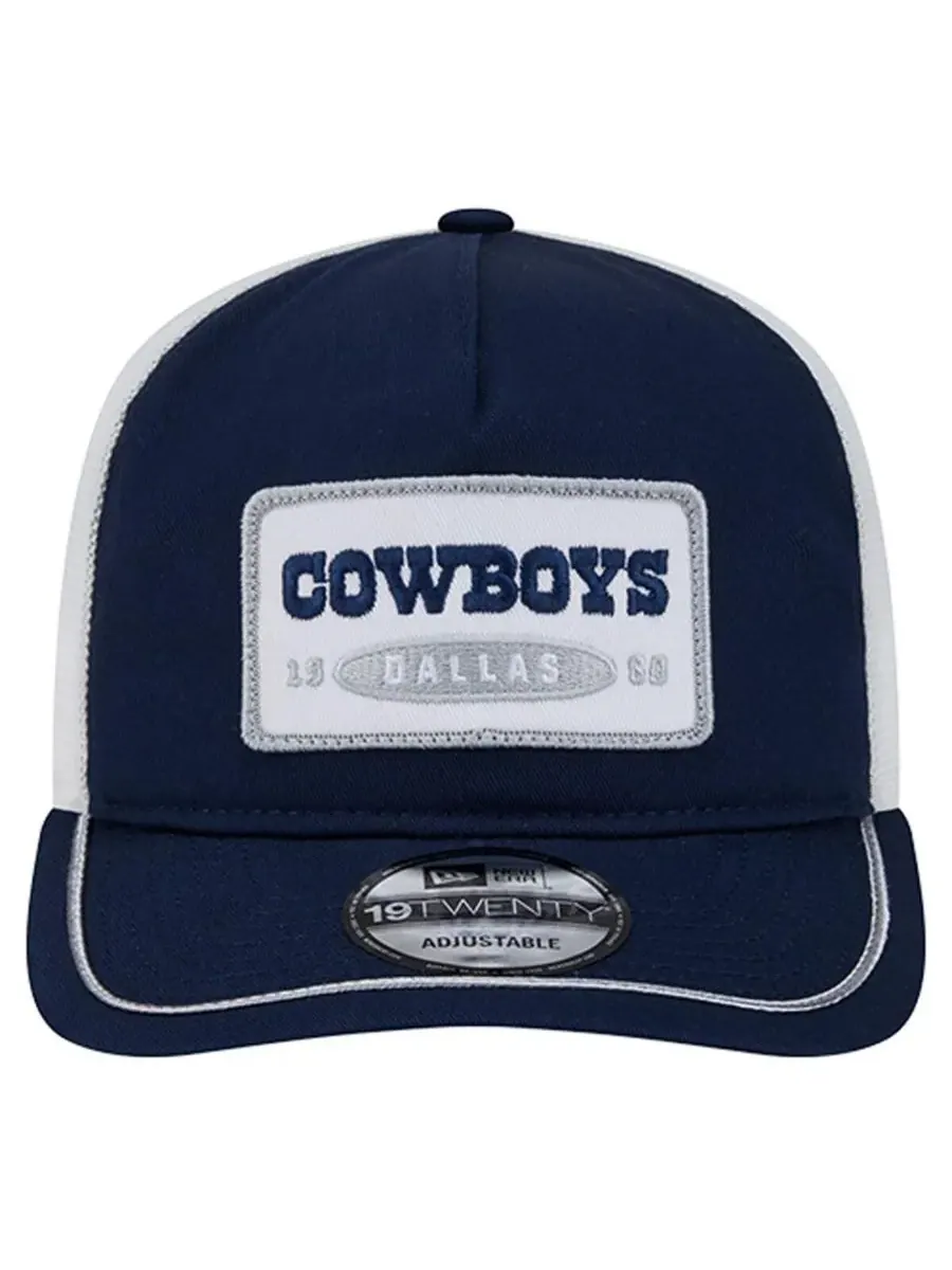 New Era Мужская кепка Dallas Cowboys 19TWENTY с регулируемым размером — изображение 5 из 5, темно-синий белый