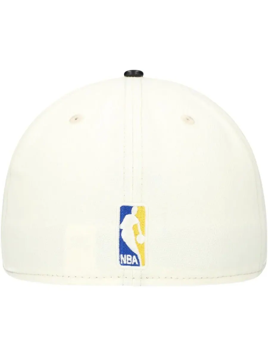 New Era Мужская бело-черная кепка Golden State Warriors с двухцветным козырьком, модель 59FIFTY — изображение 2 из 5