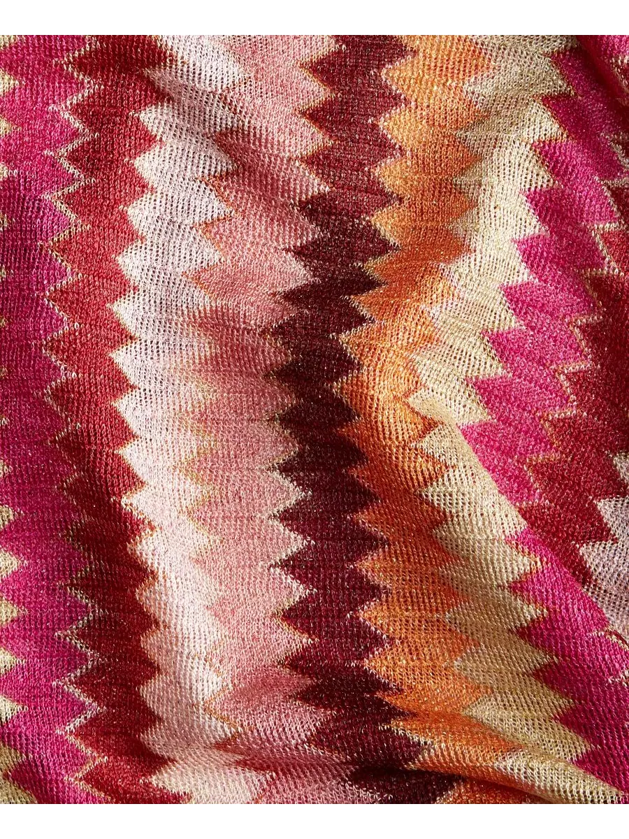 Шарф удлиненный с бахромой Colorful Chevron Stripe Oblong Scarf I.N.C. International Concepts — изображение 2 из 3, мульти