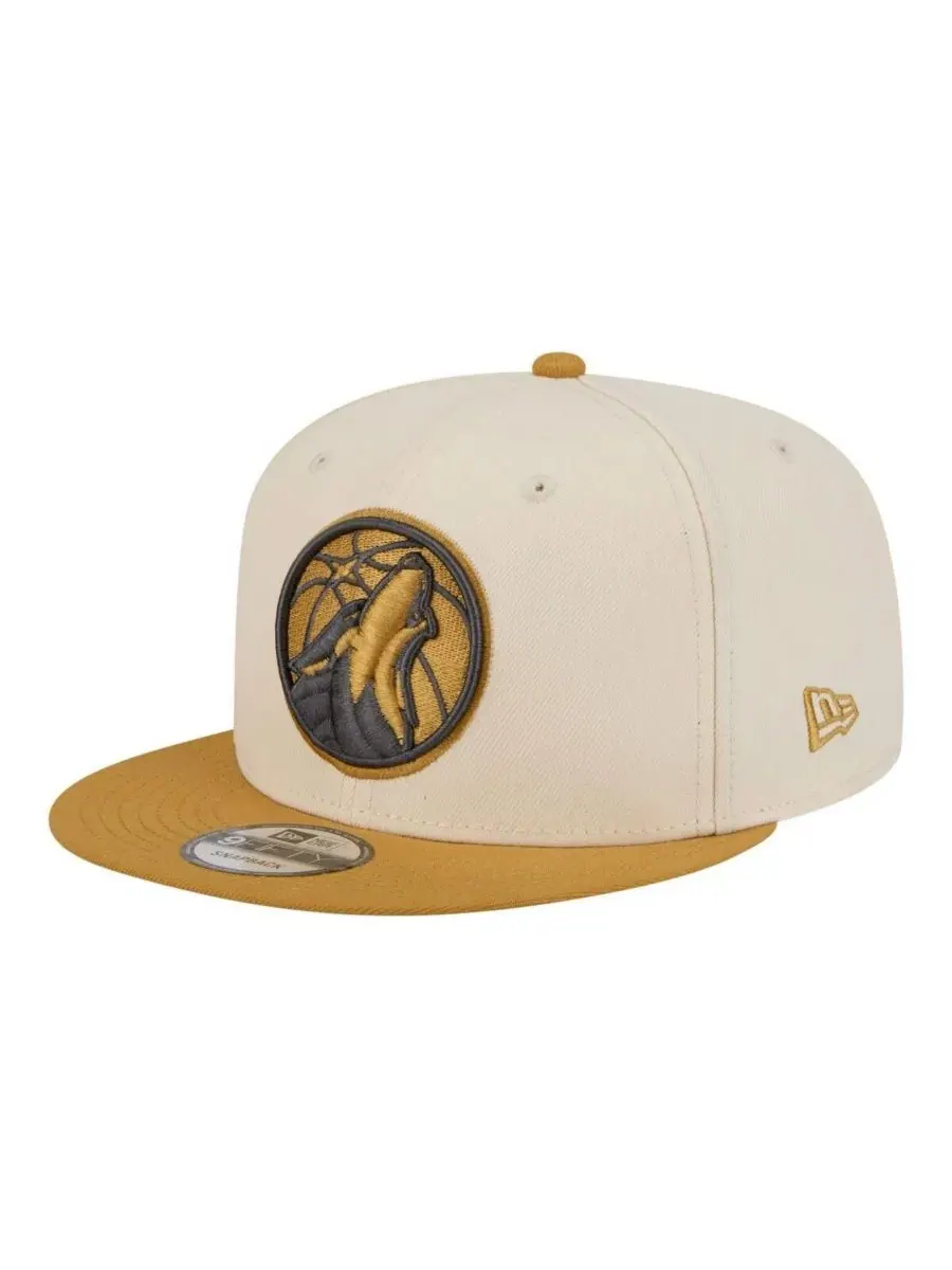 Кепка-снапбек с вышивкой Minnesota Timberwolves New Era — изображение 1 из 5, кремовый бежевый
