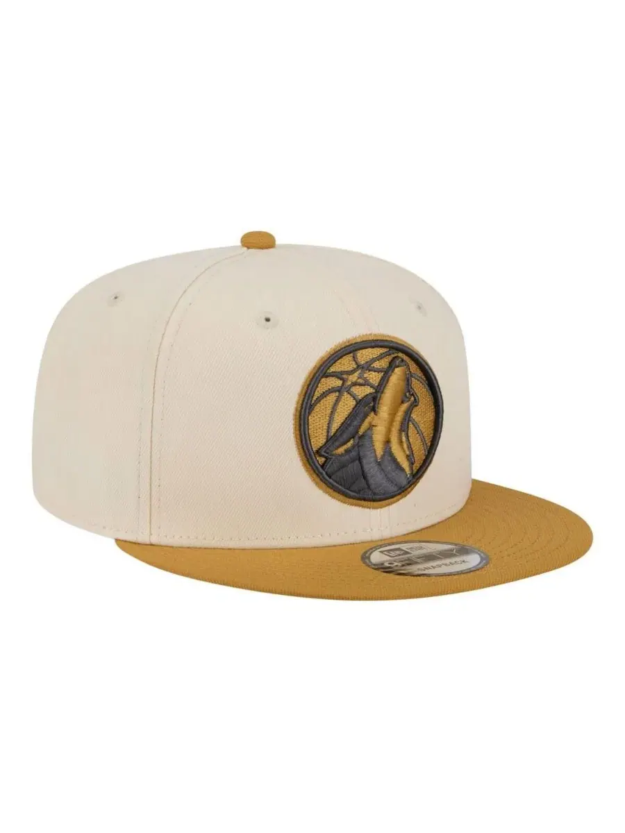 Кепка-снапбек с вышивкой Minnesota Timberwolves New Era — изображение 3 из 5, кремовый бежевый
