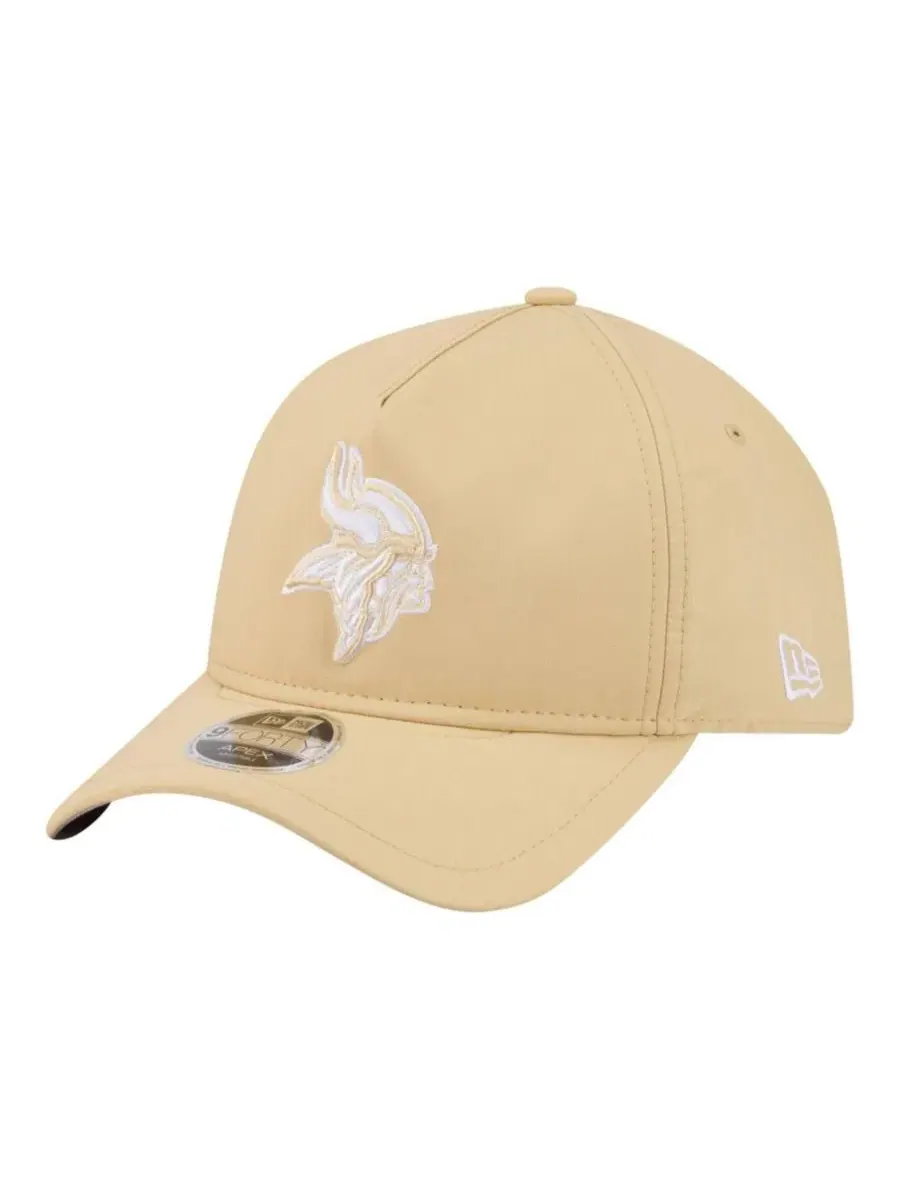 Кепка New Era Apex 9FORTY с вышитым логотипом Minnesota Vikings — изображение 1 из 5, бежевый