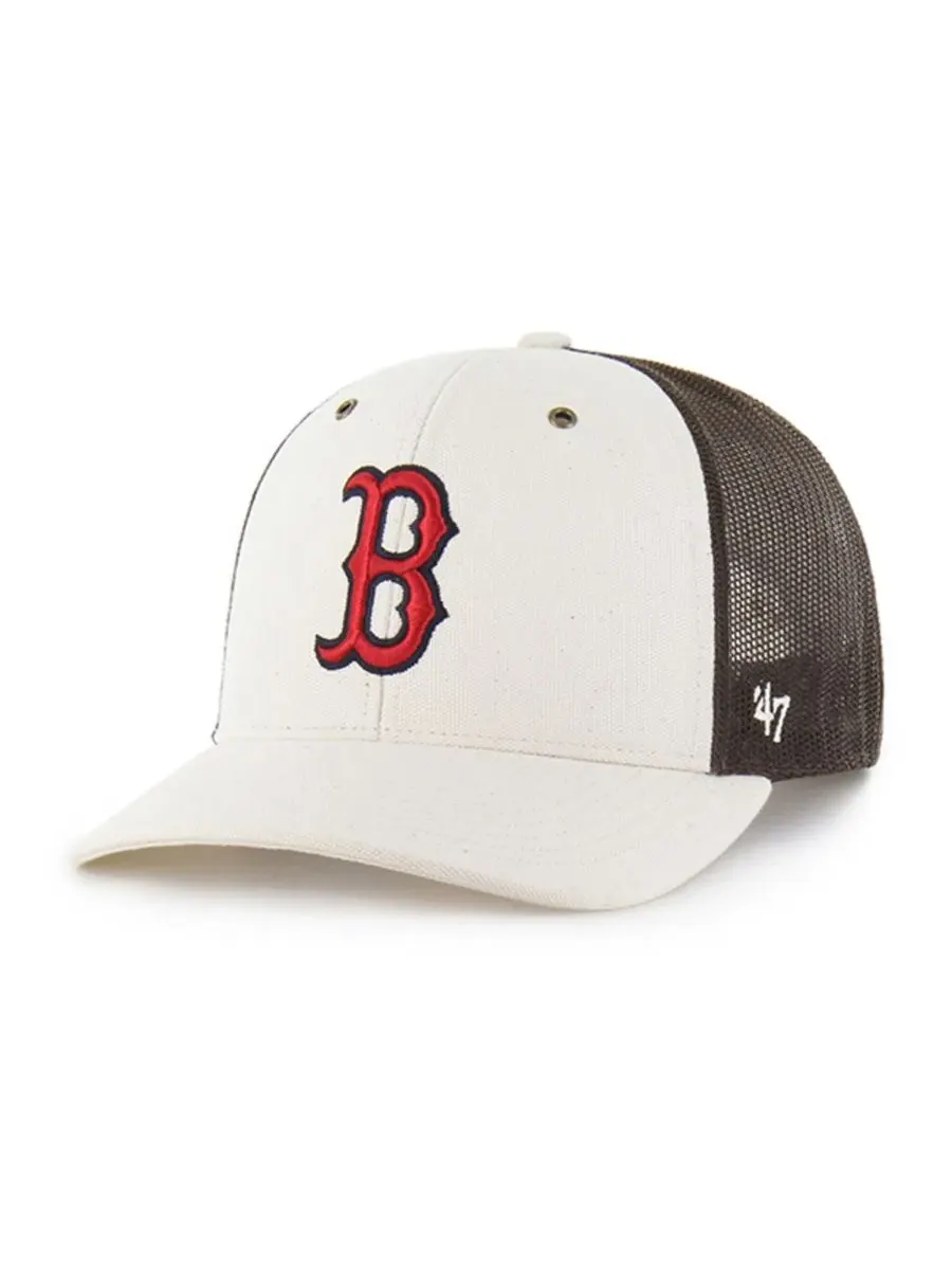 Кепка-тракер с вышивкой Boston Red Sox, модель Undyed '47 Brand — изображение 1 из 4, прозрачный