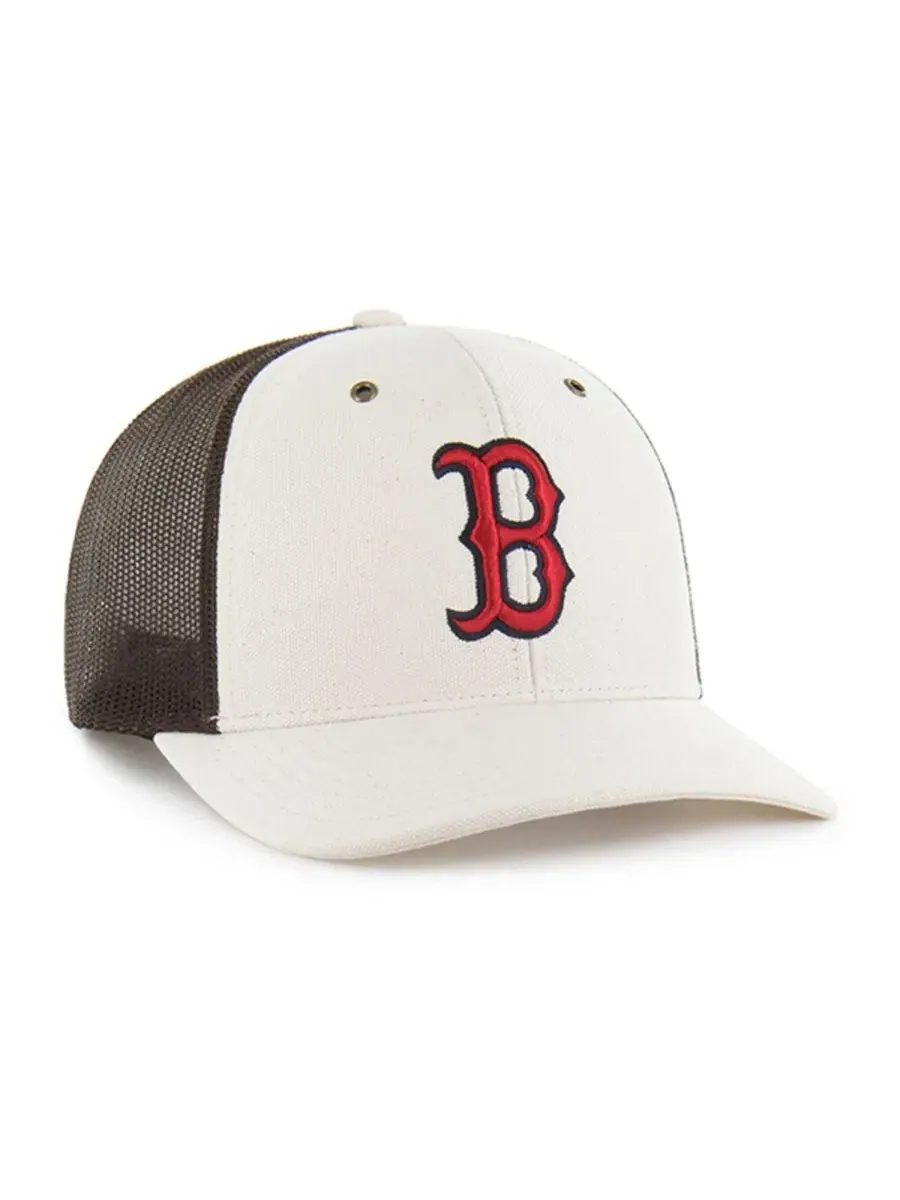 Кепка-тракер с вышивкой Boston Red Sox, модель Undyed '47 Brand — изображение 2 из 4, прозрачный