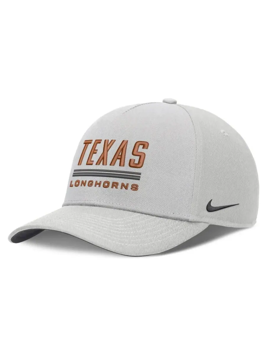 Бейсболка Nike Texas Longhorns 2026 Sideline Dri-FIT Rise — изображение 1 из 5, серый