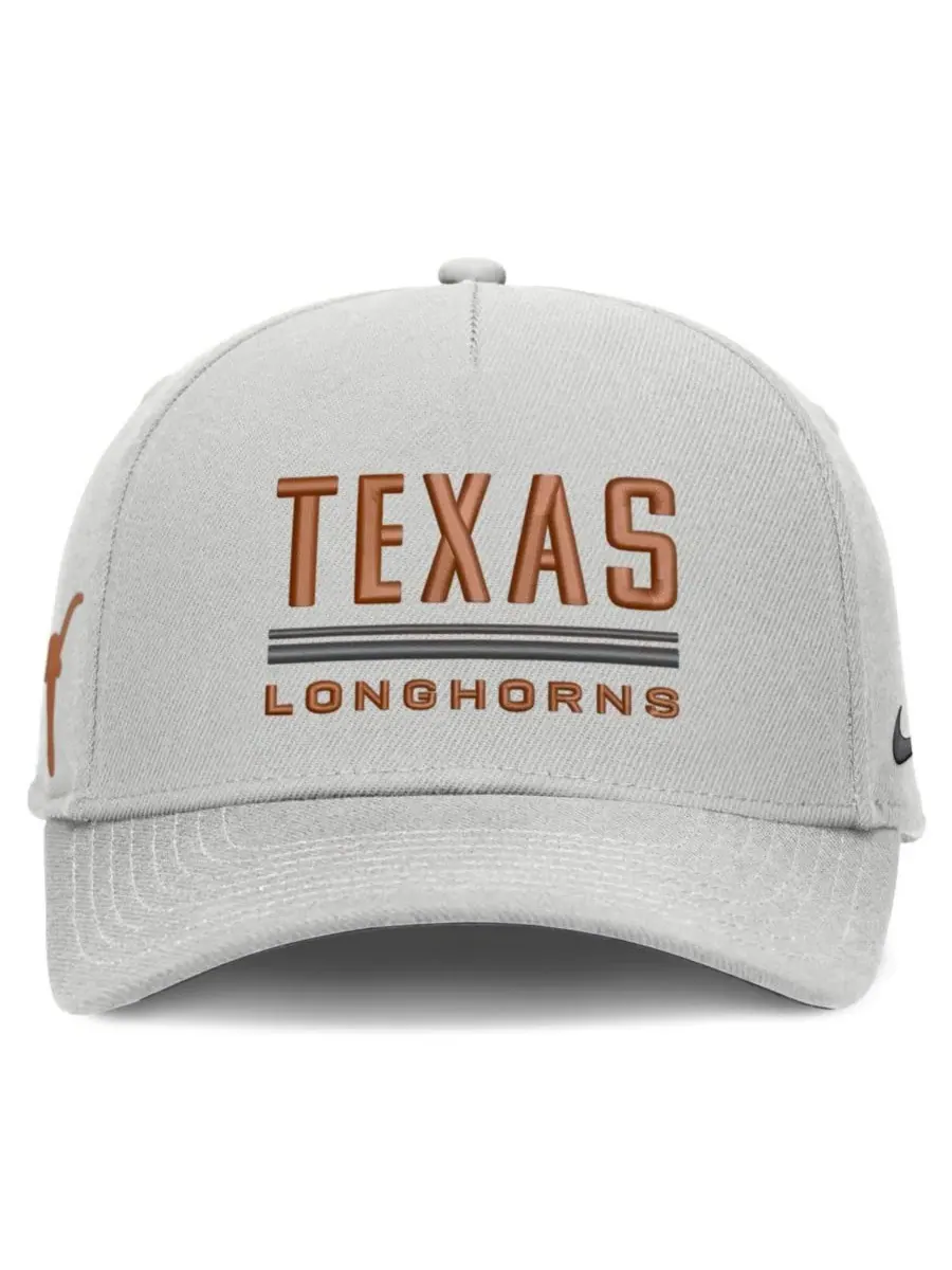 Бейсболка Nike Texas Longhorns 2026 Sideline Dri-FIT Rise — изображение 2 из 5, серый