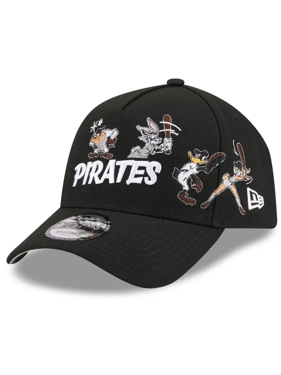 Бейсболка New Era, Pittsburgh Pirates Looney Tunes A-Frame 9FORTY — изображение 4 из 5, черный