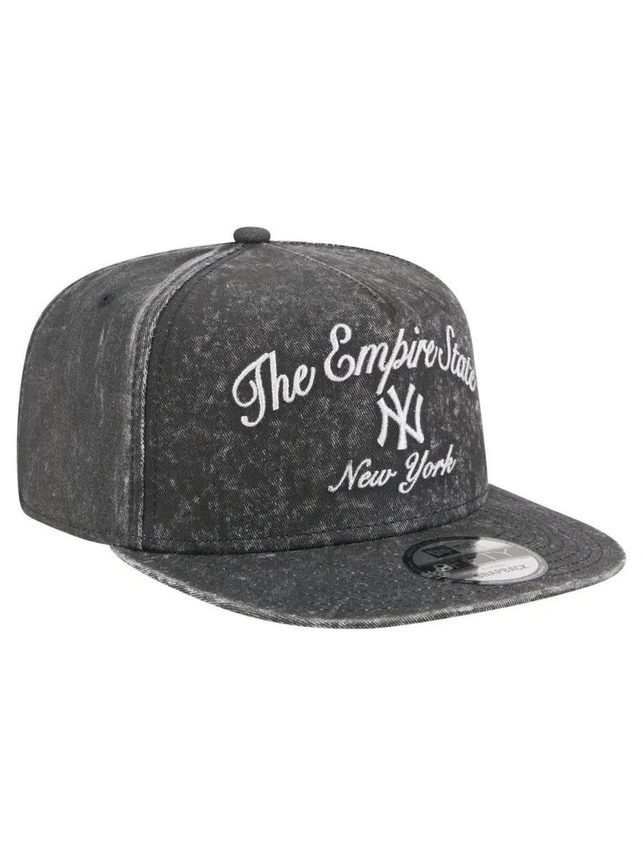 Кепка-снапбэк A-Frame 9FIFTY с вышивкой New York Yankees New Era — изображение 4 из 5, черный