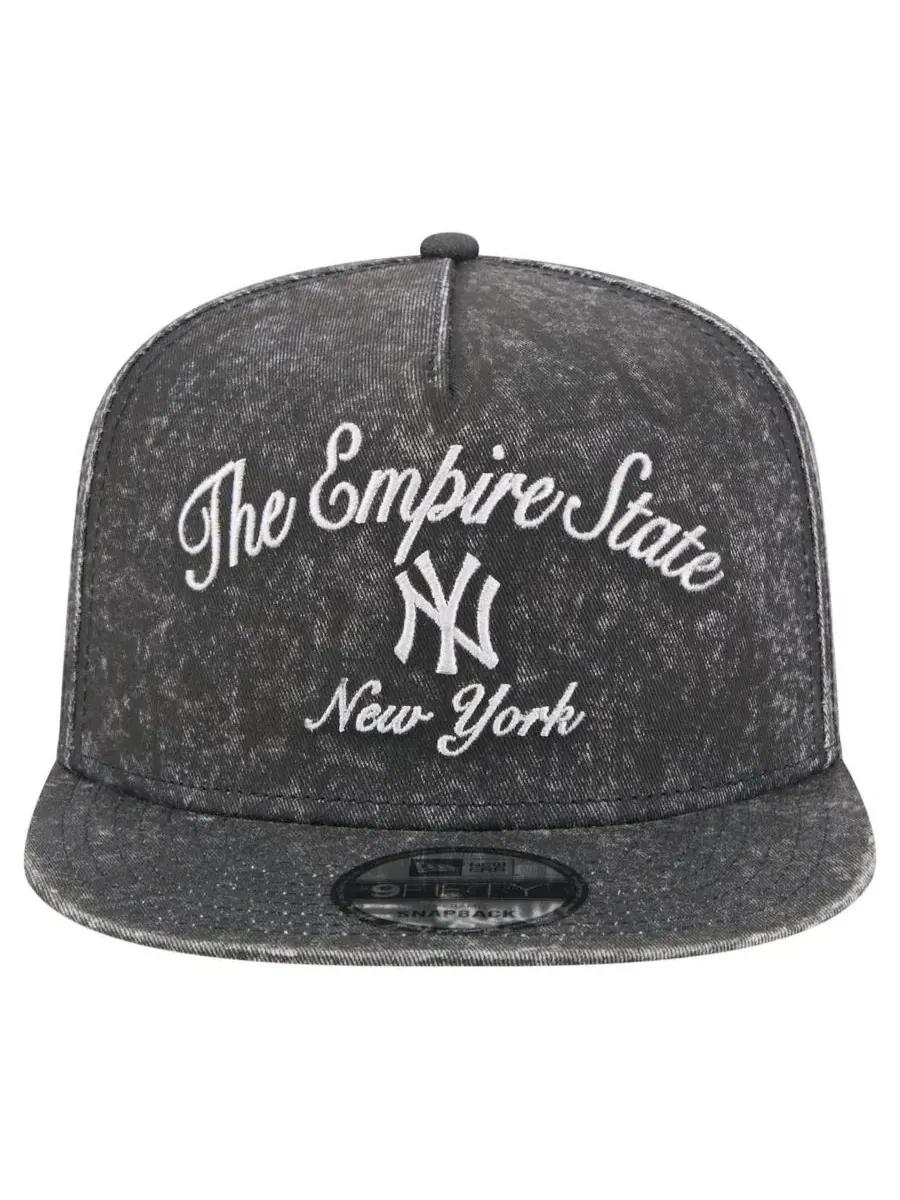 Кепка-снапбэк A-Frame 9FIFTY с вышивкой New York Yankees New Era — изображение 5 из 5, черный