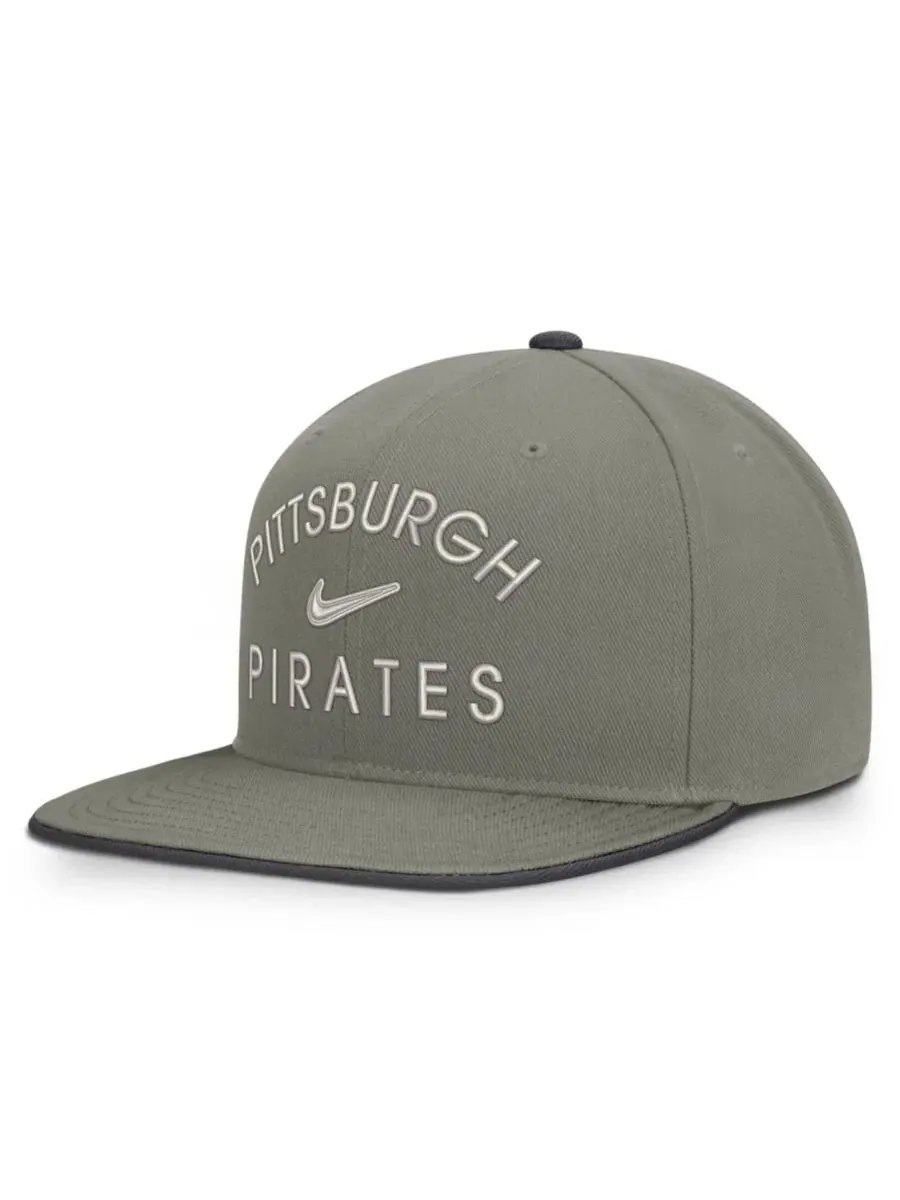 Кепка-снэпбек Nike Pro Dri-FIT Pittsburgh Pirates — изображение 3 из 5, серый