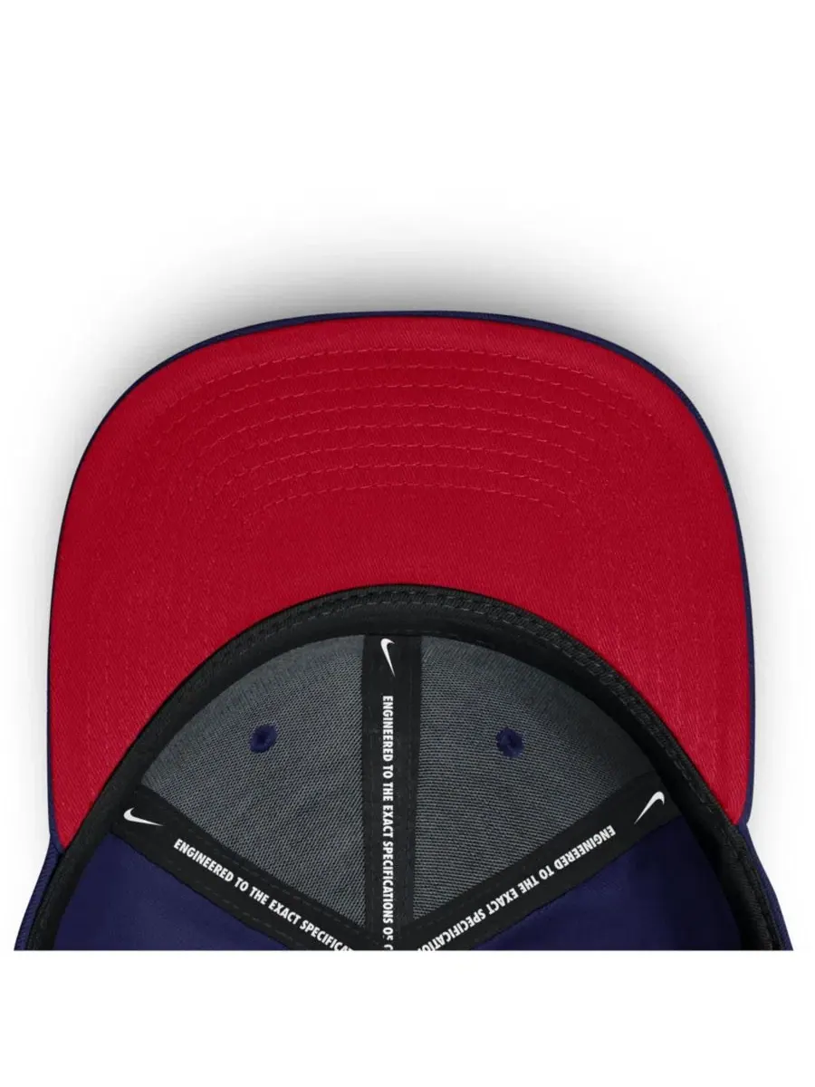 Кепка Nike Chicago Cubs с высокой тульей, Dri-FIT, с плоским козырьком — изображение 5 из 5, синий