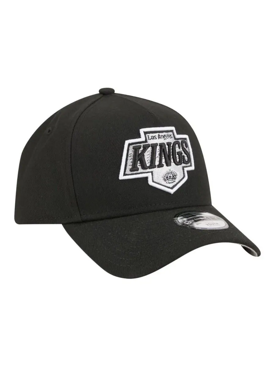 Бейсболка New Era 9FORTY A-Frame с вышивкой, Los Angeles Kings — изображение 3 из 5, черный