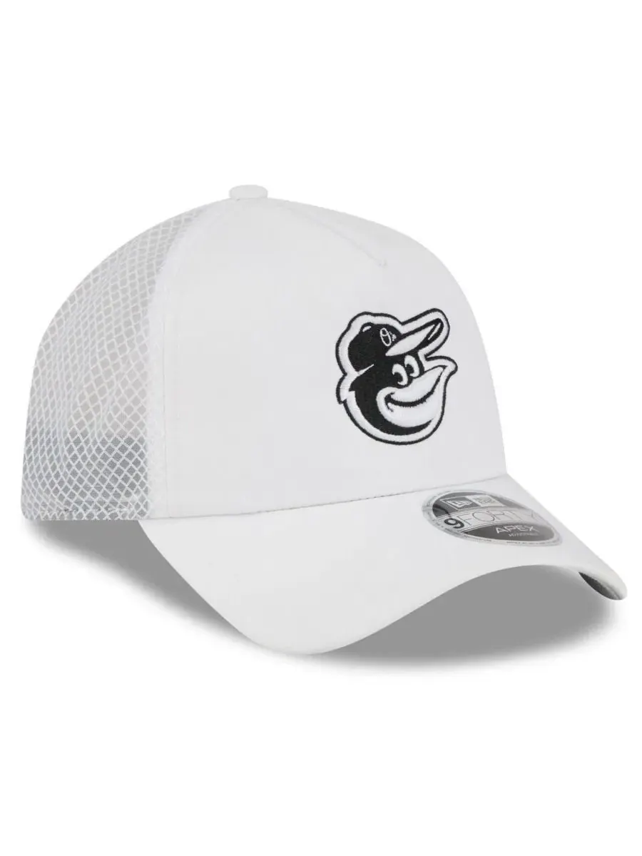 Кепка-тракер New Era Baltimore Orioles 2026 Apex 9FORTY — изображение 3 из 4, белый
