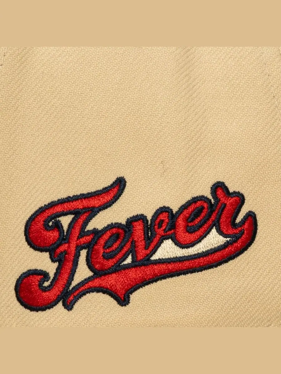 Кепка-снапбек с высокой тульей, с вышивкой Indiana Fever Mitchell & Ness — изображение 4 из 4, хаки темно-синий
