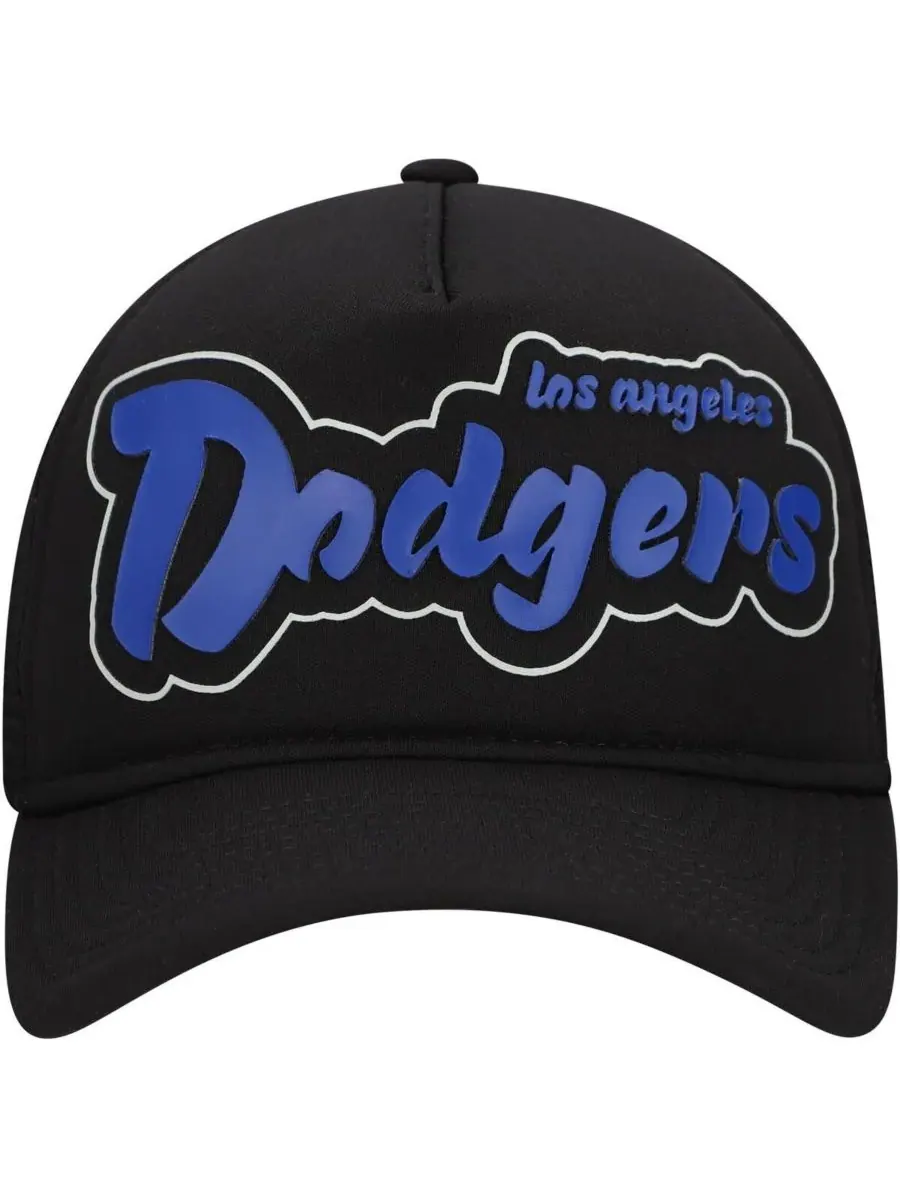 New Era Мужская черная кепка-тракер Los Angeles Dodgers в стиле ретро с А-образным вырезом — изображение 5 из 5, черный