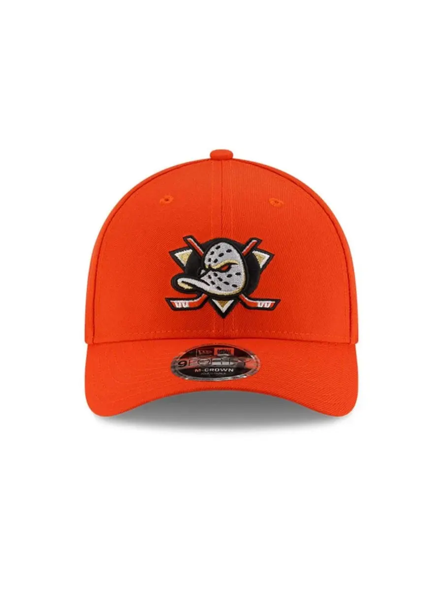 Кепка с вышитым логотипом Anaheim Ducks, 9FORTY M-Crown New Era — изображение 2 из 5, оранжевый