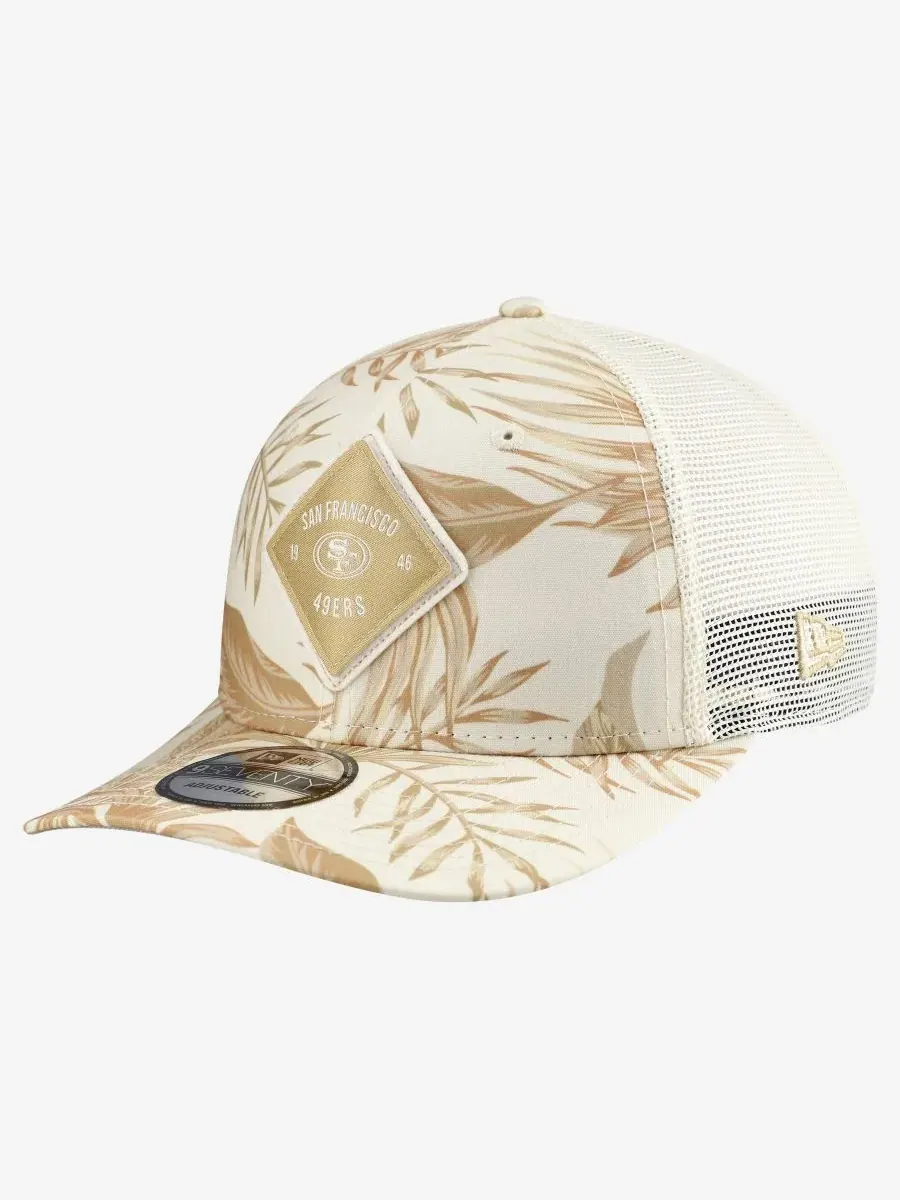 Бейсболка с принтом San Francisco 49ers Tonal Palm COOLERA 9SEVENTY New Era — изображение 1 из 5, бежевый
