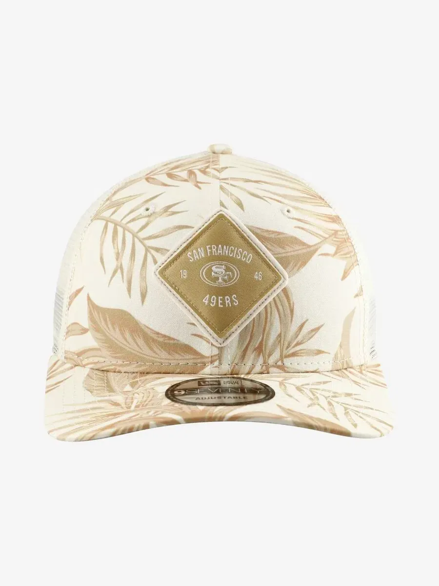 Бейсболка с принтом San Francisco 49ers Tonal Palm COOLERA 9SEVENTY New Era — изображение 2 из 5, бежевый