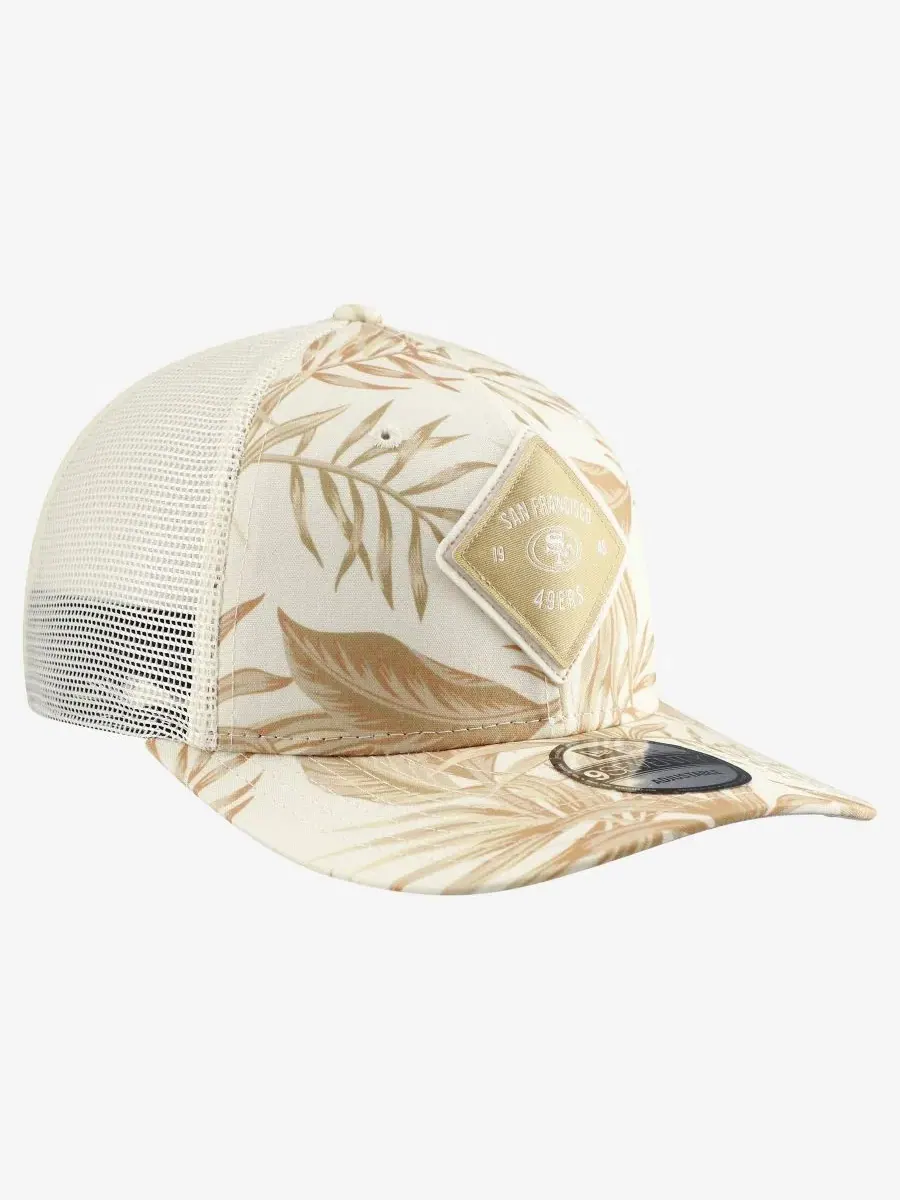 Бейсболка с принтом San Francisco 49ers Tonal Palm COOLERA 9SEVENTY New Era — изображение 3 из 5, бежевый