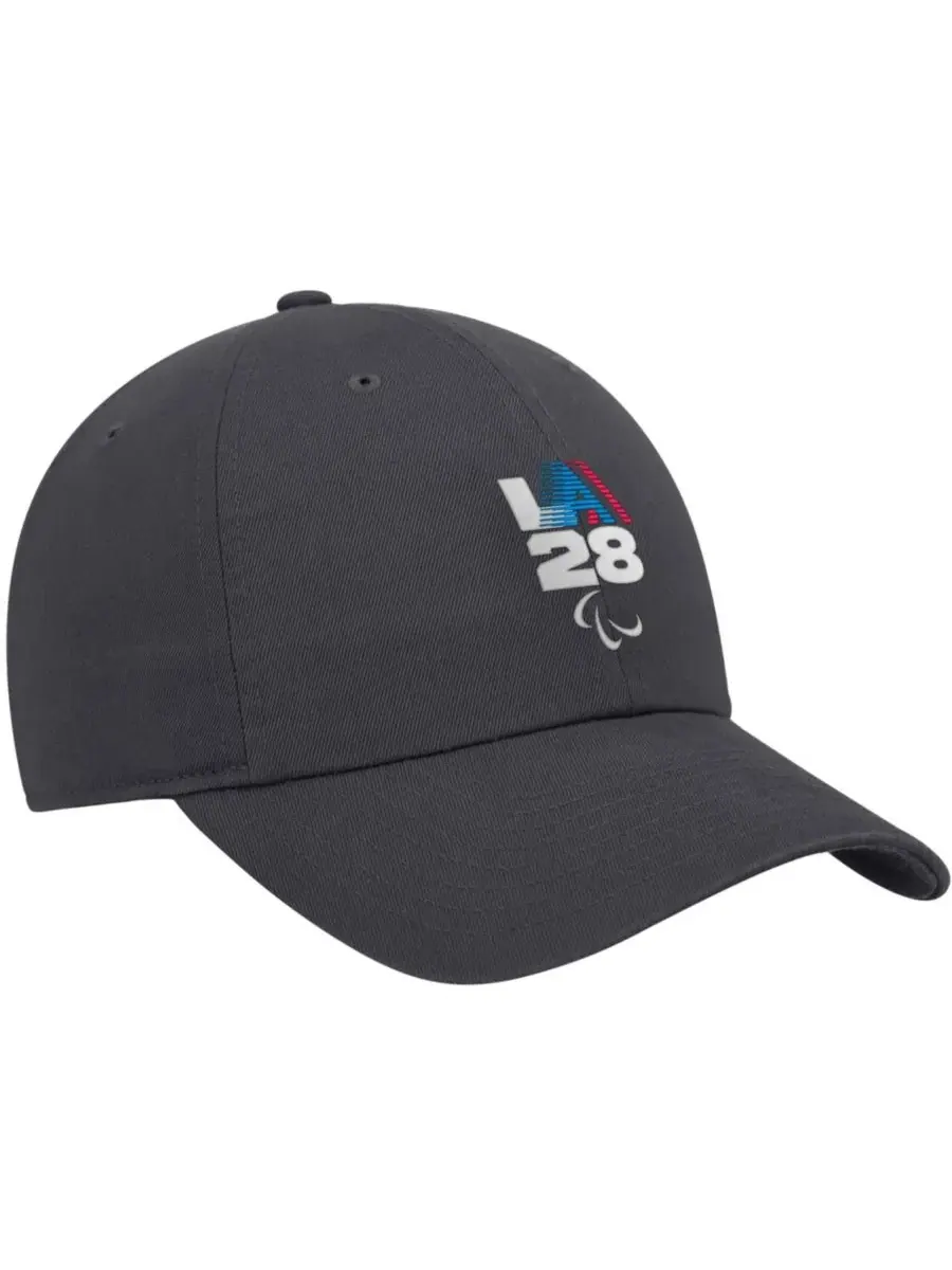 Кепка LA28 Summer Paralympics Retro Stripe Club с вышивкой Nike — изображение 2 из 3, серый