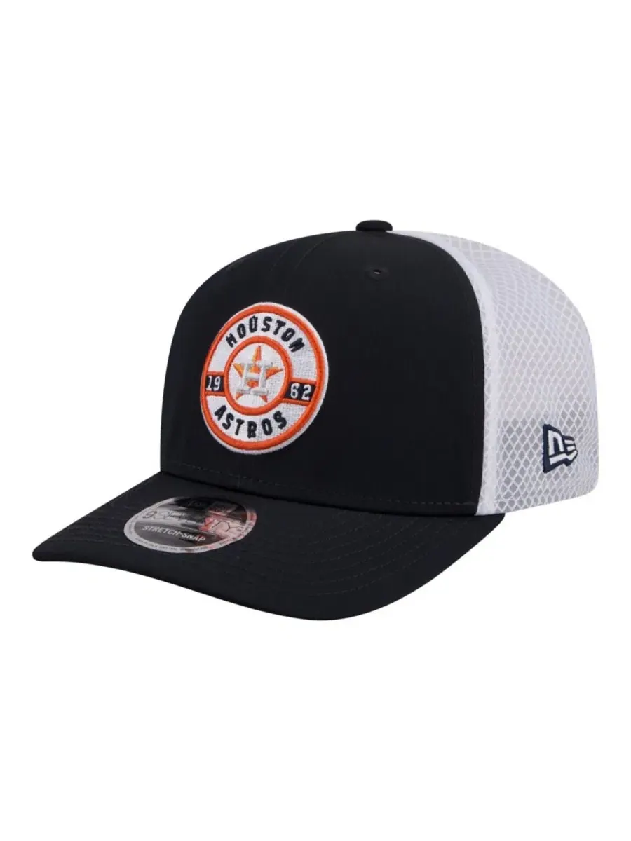 Кепка-тракер с вышивкой Houston Astros New Era — изображение 1 из 4, темно-синий белый
