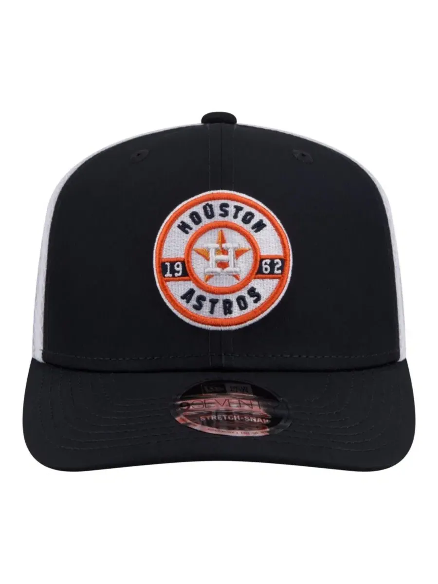 Кепка-тракер с вышивкой Houston Astros New Era — изображение 2 из 4, темно-синий белый