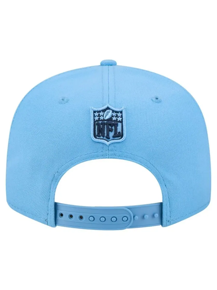 Кепка-снапбек с высокой тульей и вышитым логотипом Tennessee Titans New Era — изображение 4 из 7, светлый синий