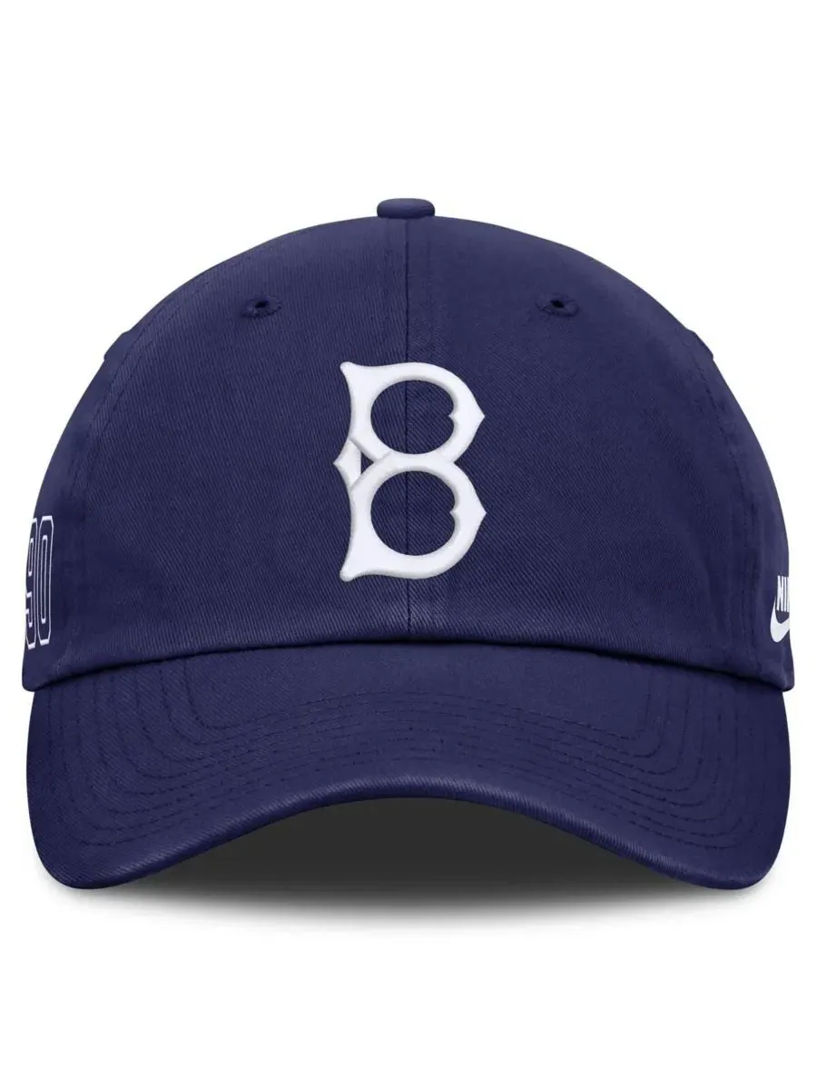 Бейсболка мужская с ретро-логотипом Brooklyn Dodgers, Cooperstown Club Nike — изображение 2 из 4, королевский