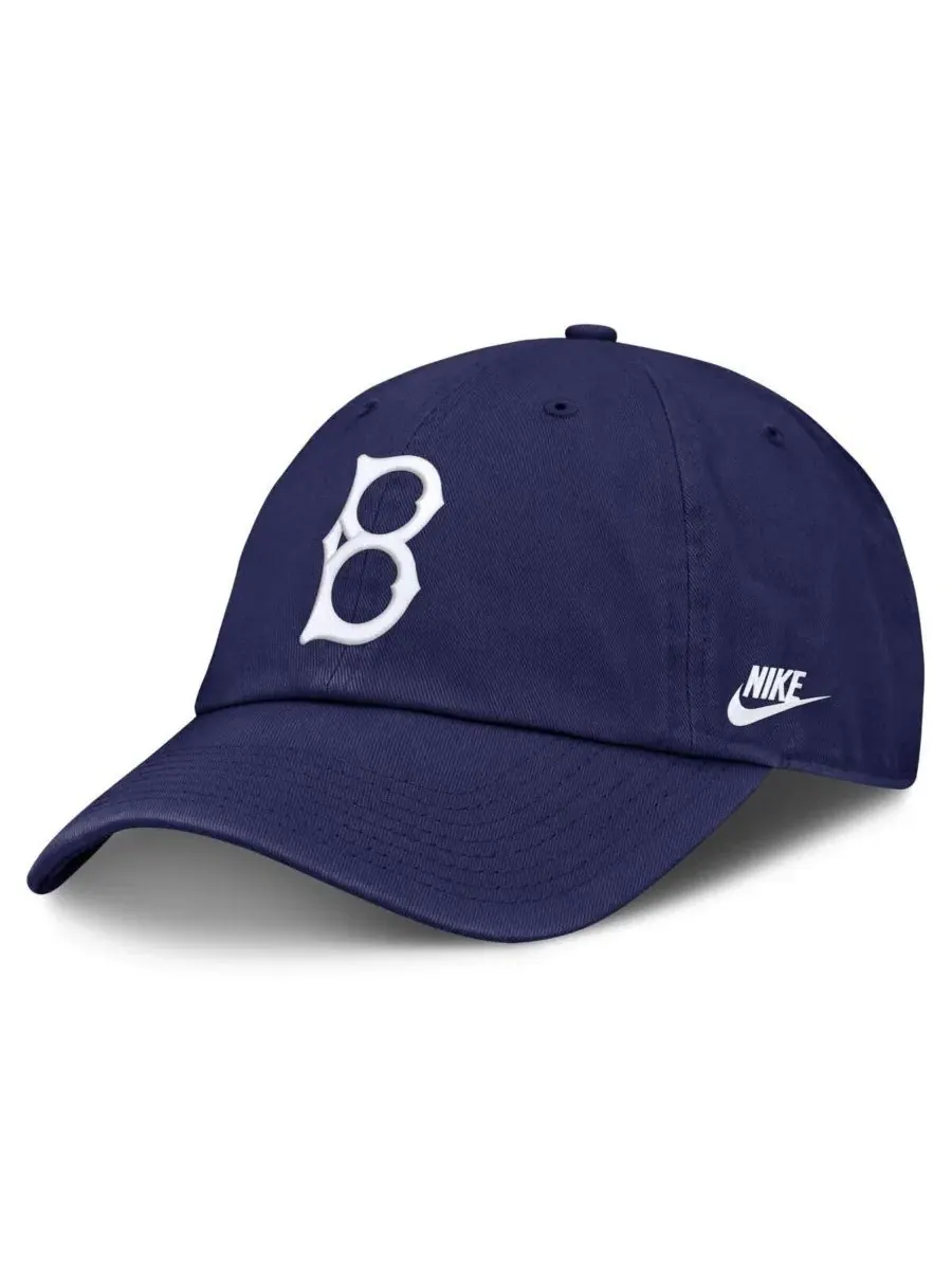 Бейсболка мужская с ретро-логотипом Brooklyn Dodgers, Cooperstown Club Nike — изображение 3 из 4, королевский